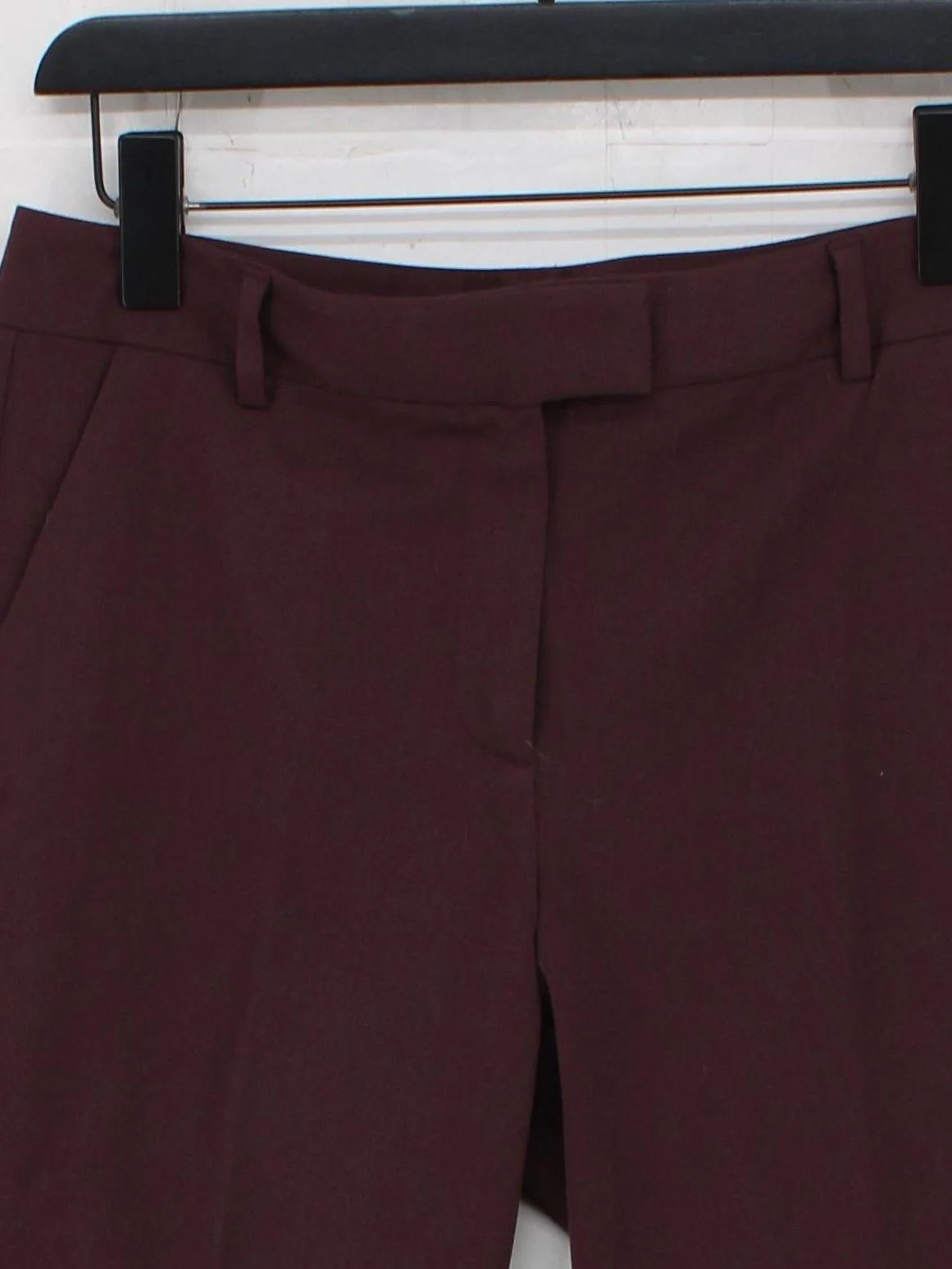 Reiss Women's Trousers UK 10 Red Polyester with Viscose, Elastane Straight Chino - Image 3