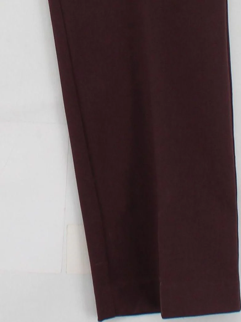 Reiss Women's Trousers UK 10 Red Polyester with Viscose, Elastane Straight Chino - Image 4