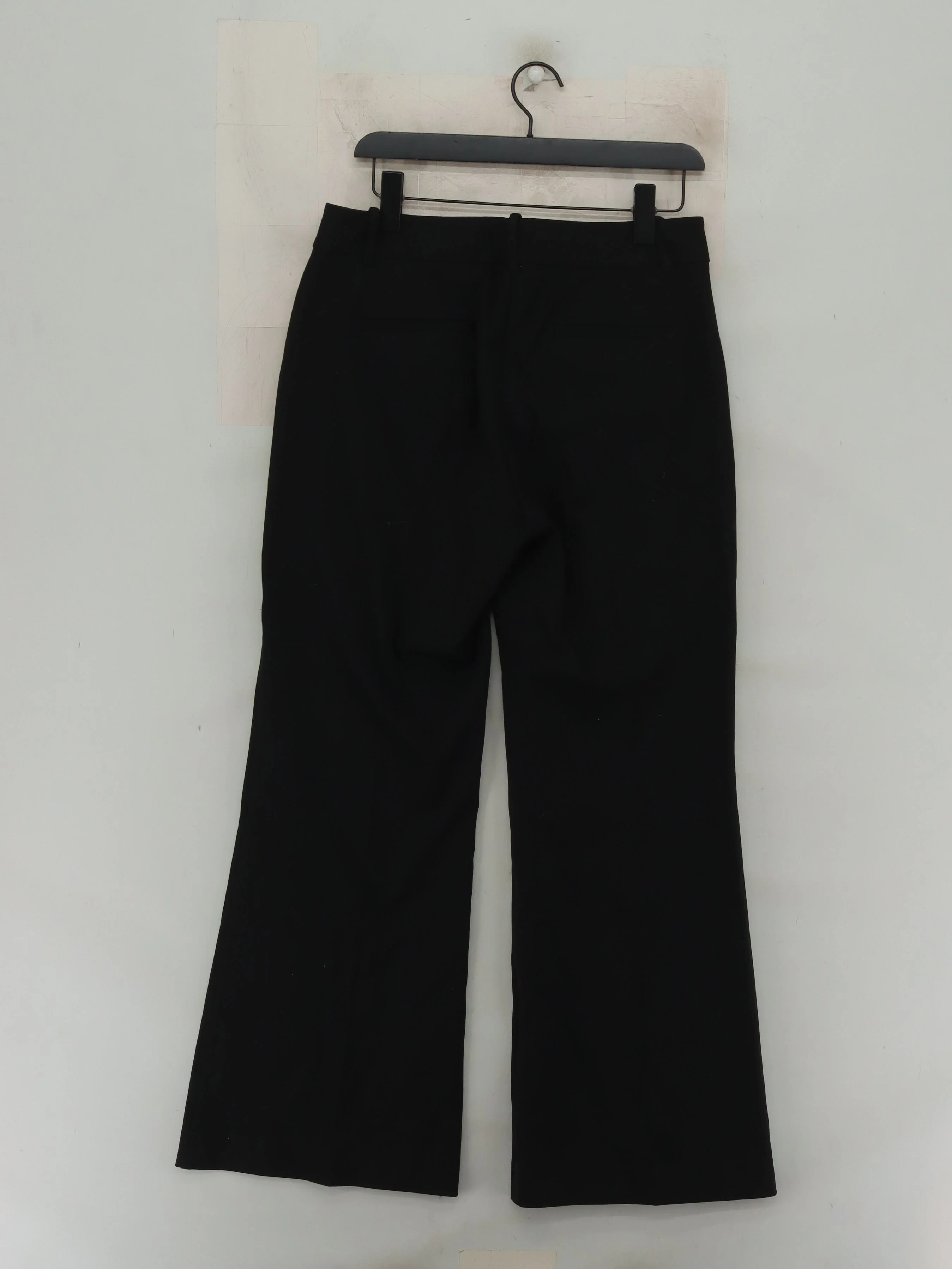 Reiss Women's Trousers UK 12 Black Polyester with Viscose, Elastane Capri - Image 2