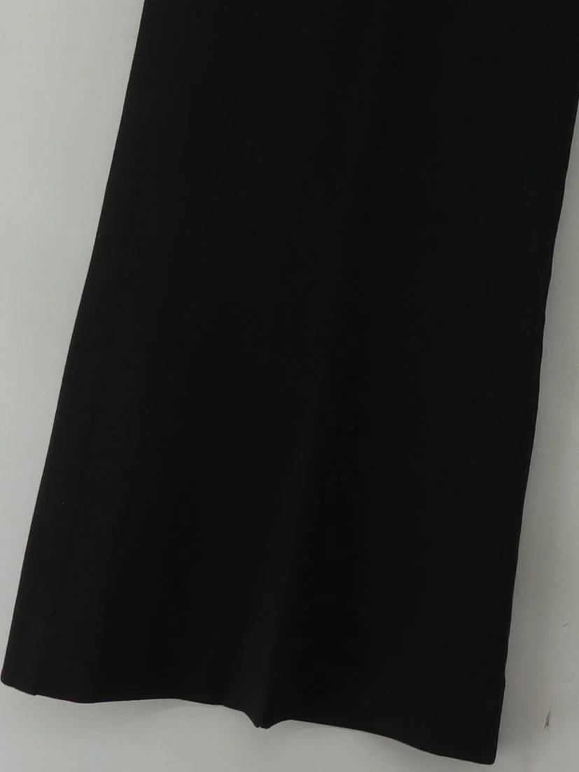 Reiss Women's Trousers UK 12 Black Polyester with Viscose, Elastane Chino - Image 4