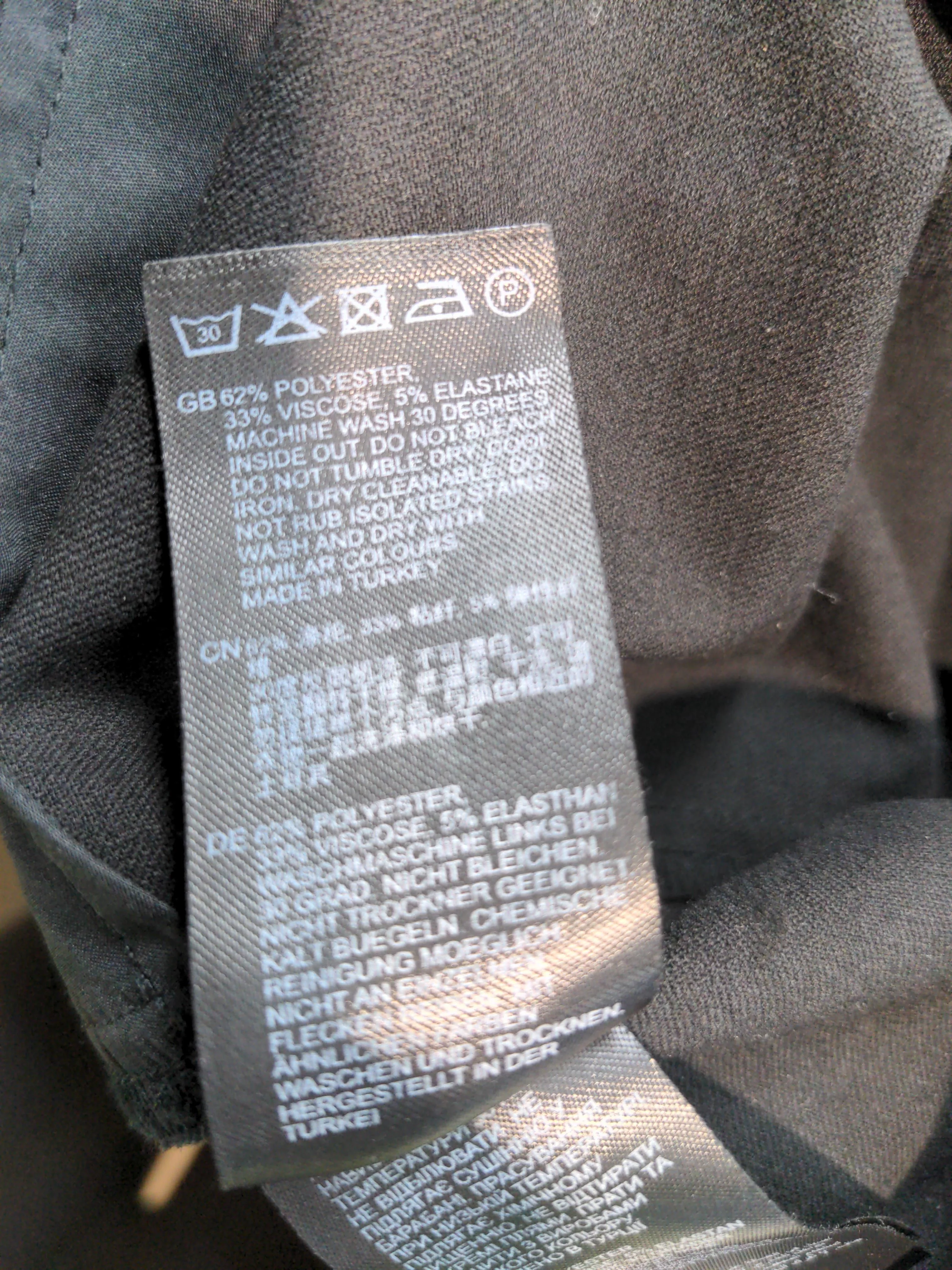 Reiss Women's Trousers UK 12 Black Polyester with Viscose, Elastane Chino - Image 6