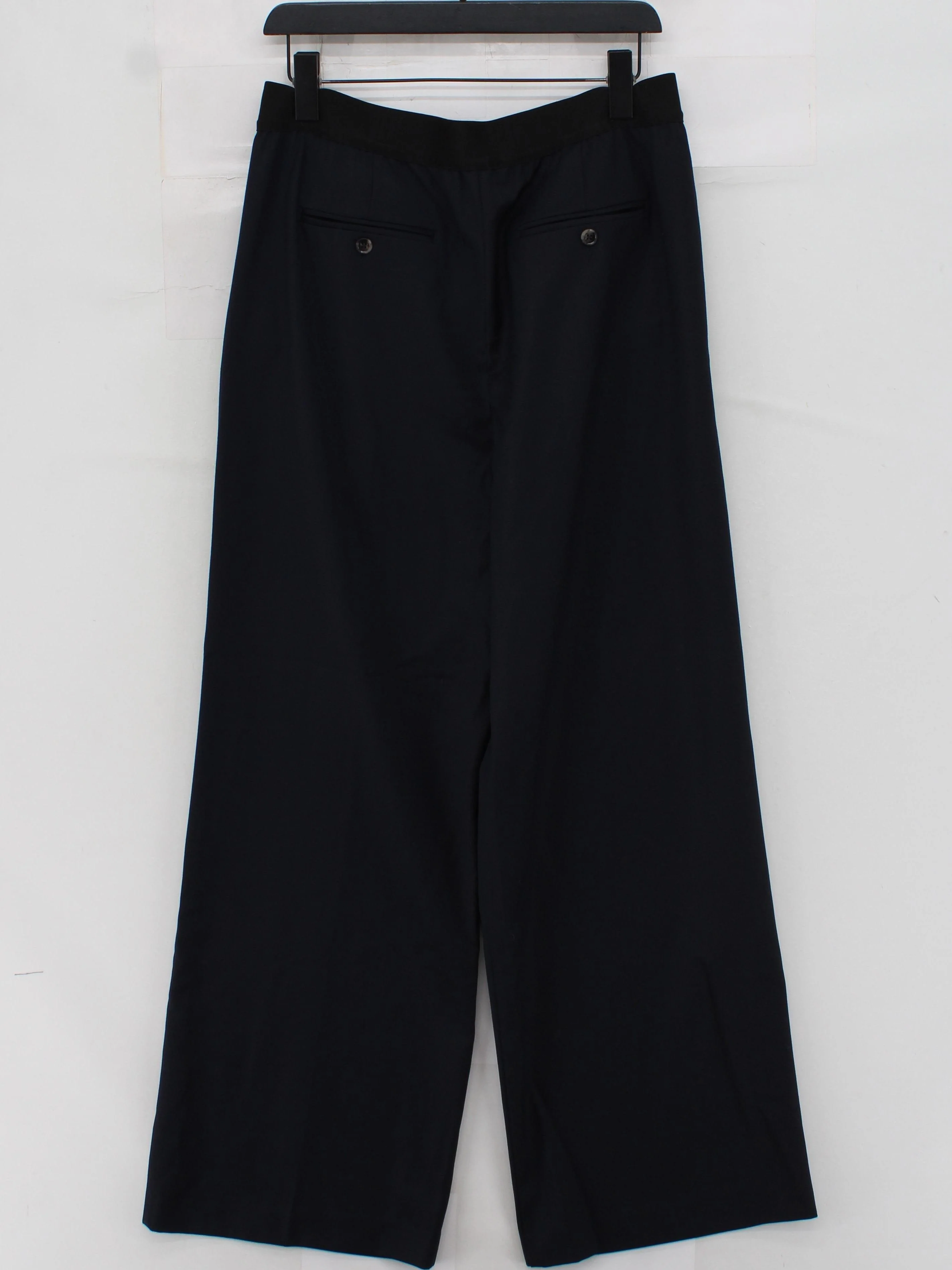 Reiss Women's Trousers UK 14 Black Polyester with Wool Chino New with tags - Image 2