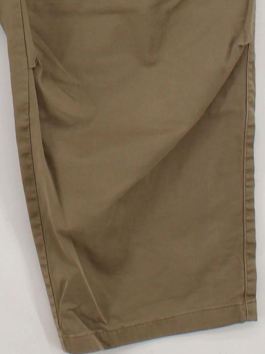Reiss Women's Trousers UK 14 Brown Cotton with Elastane Wide-Leg Cargo - Image 4