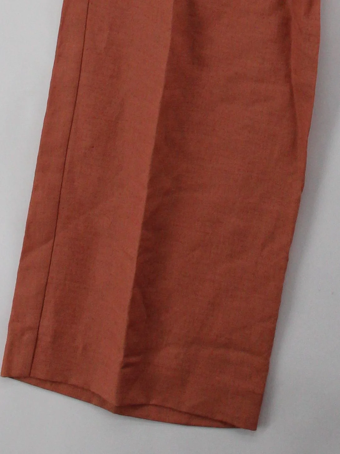 Reiss Women's Trousers UK 14 Tan Lyocell Modal with Linen Cropped New with tags - Image 4
