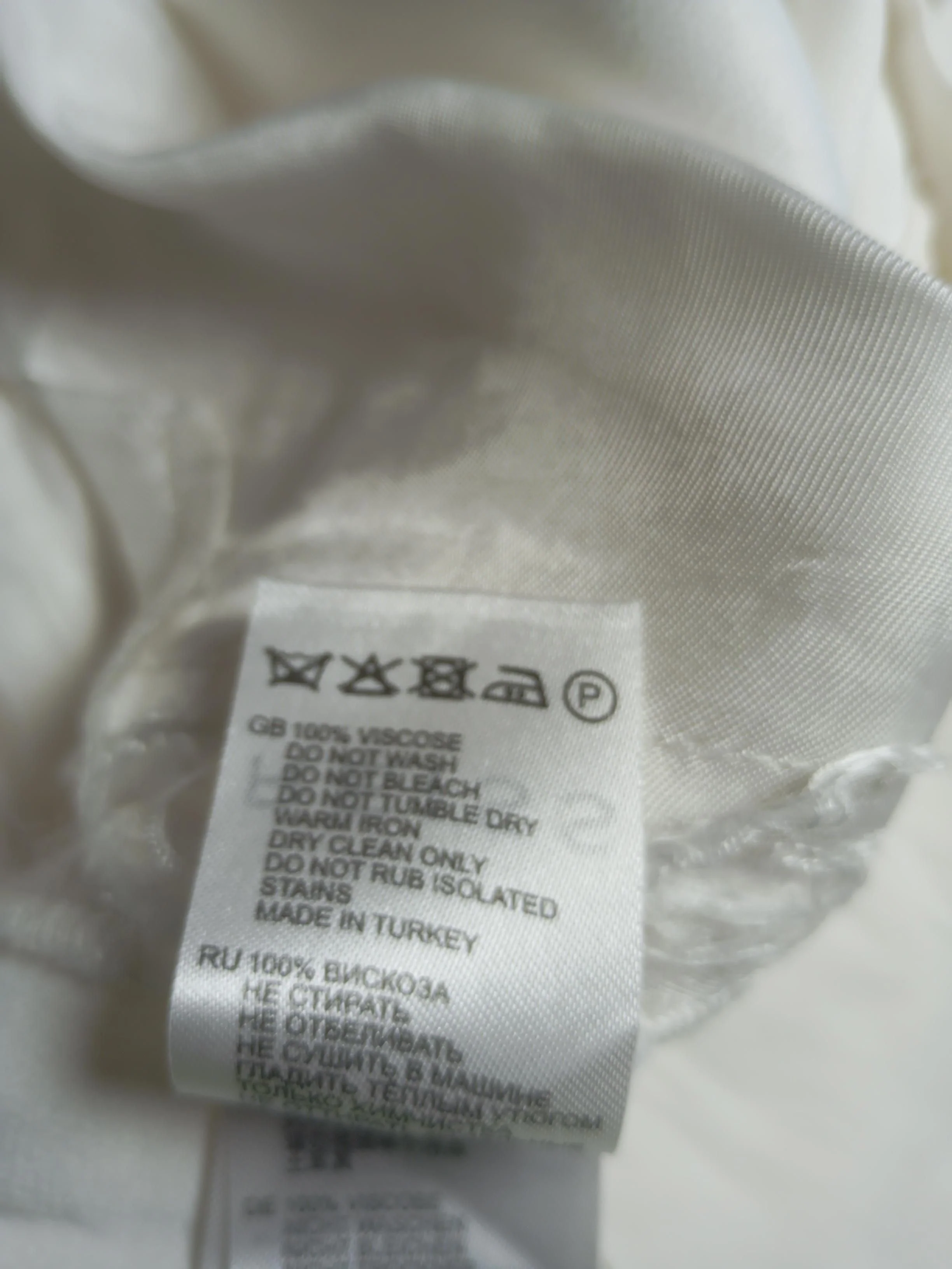 Reiss Women's Trousers UK 14 White 100% Viscose Wide-Leg Cropped - Image 6