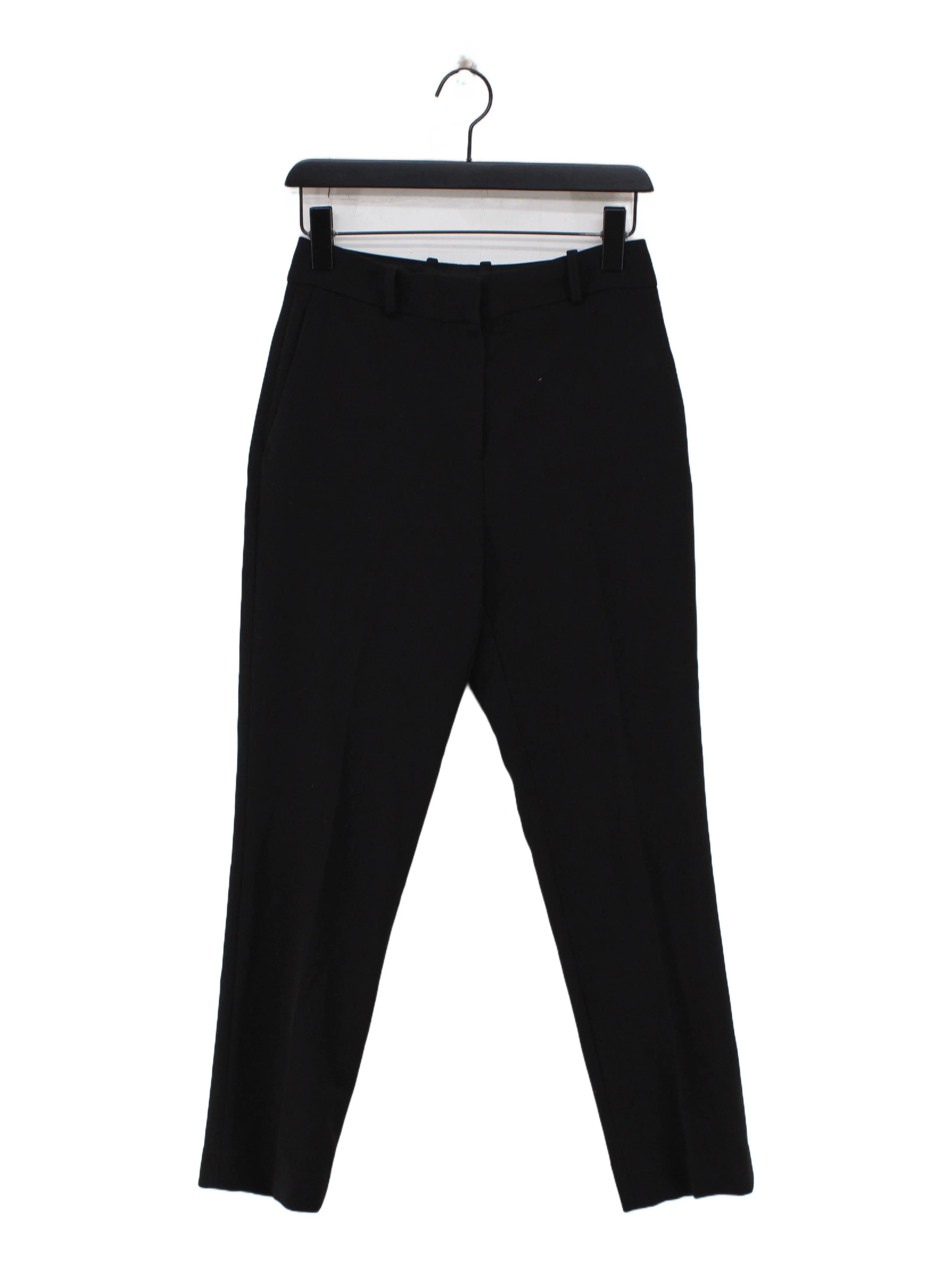 Reiss Women's Trousers UK 6 Black Polyester with Viscose, Elastane Chino