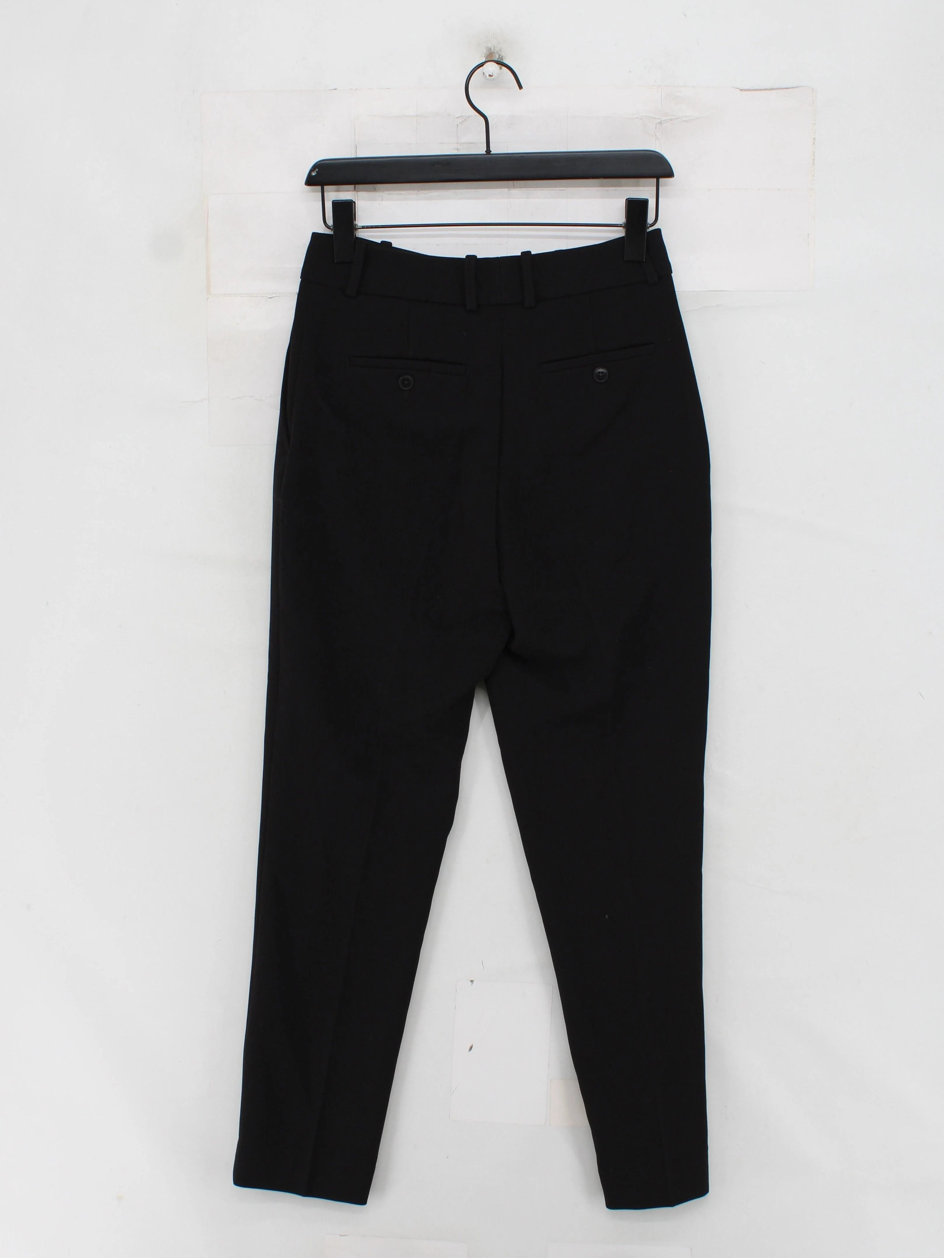 Reiss Women's Trousers UK 6 Black Polyester with Viscose, Elastane Chino - Image 2