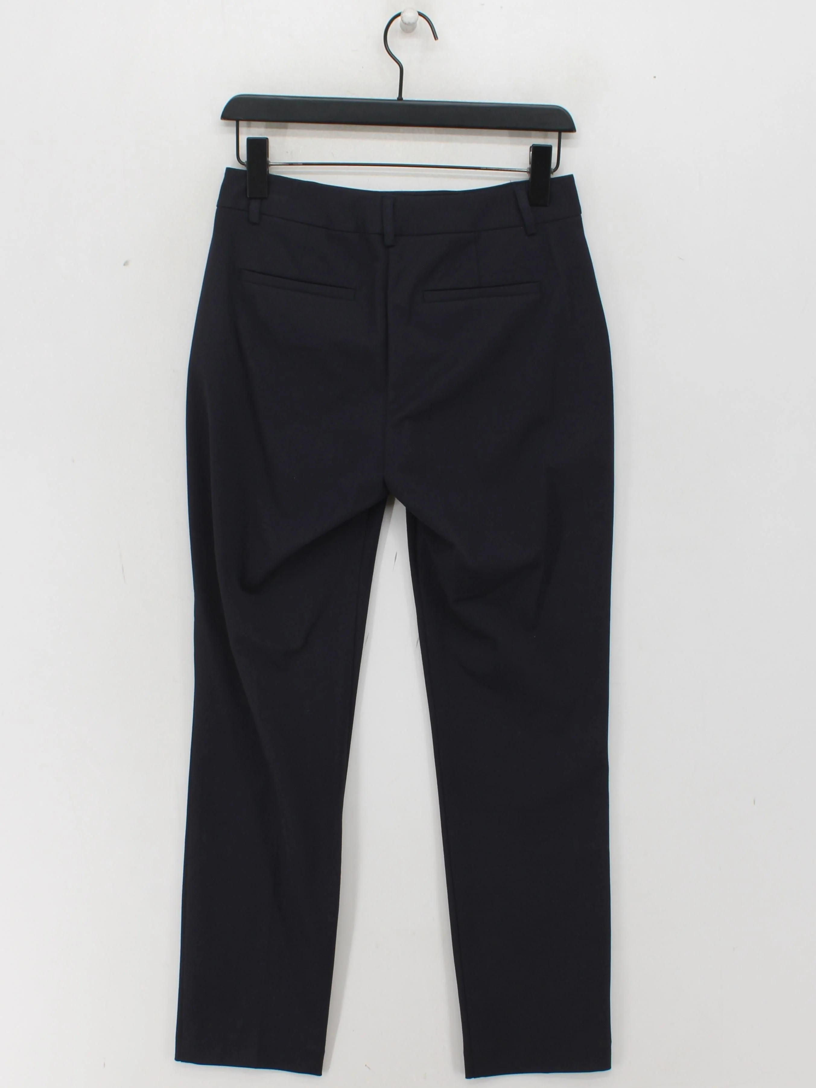 Reiss Women's Trousers UK 8 Black Polyester with Viscose, Elastane Chino - Image 2