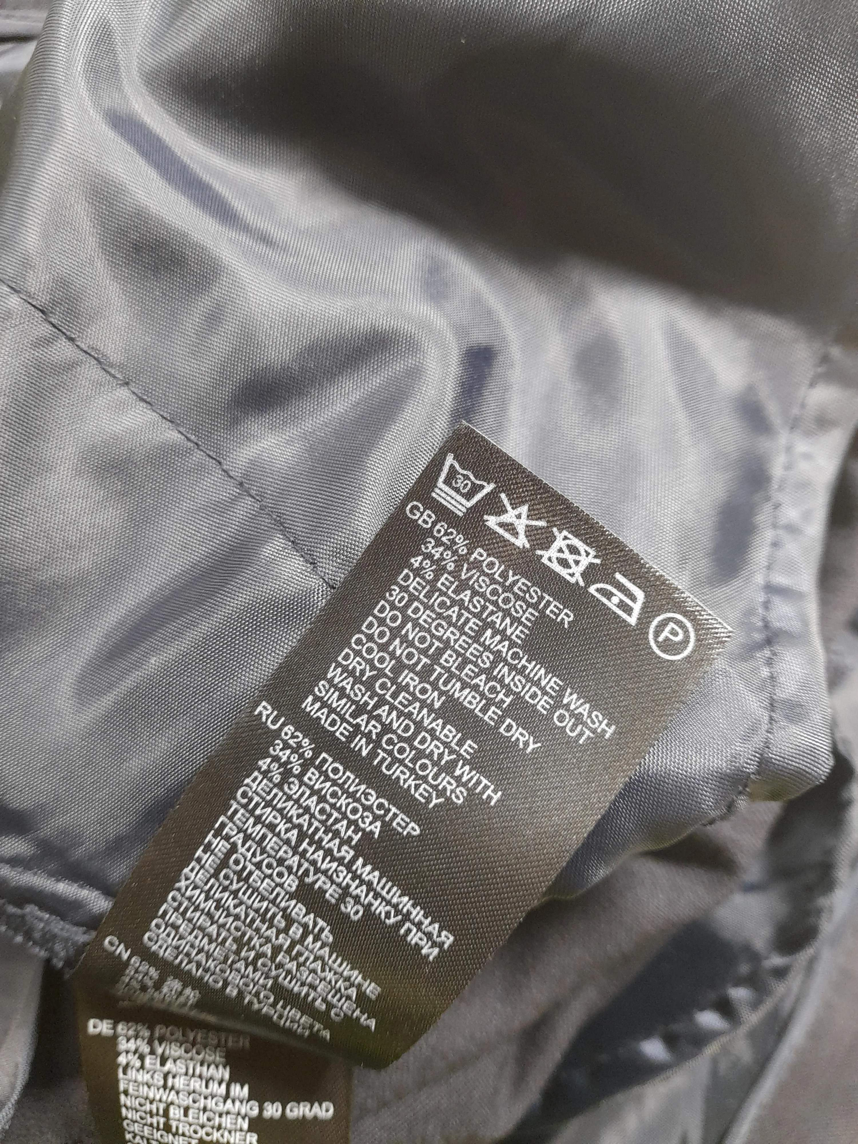 Reiss Women's Trousers UK 8 Black Polyester with Viscose, Elastane Chino - Image 6
