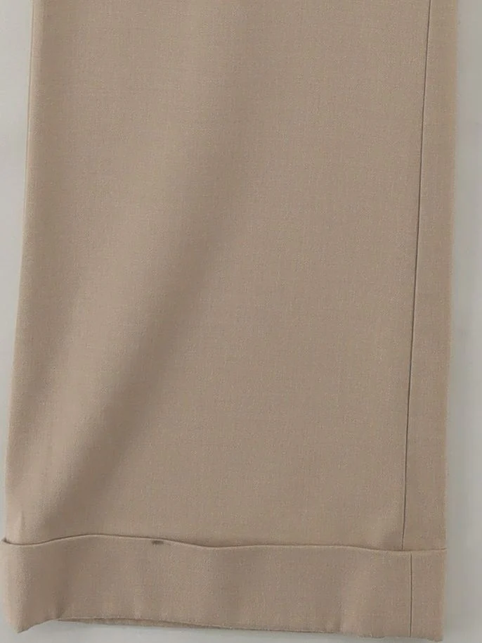 Reiss Women's Trousers UK 8 Tan Polyester with Viscose, Elastane Cropped - Image 4
