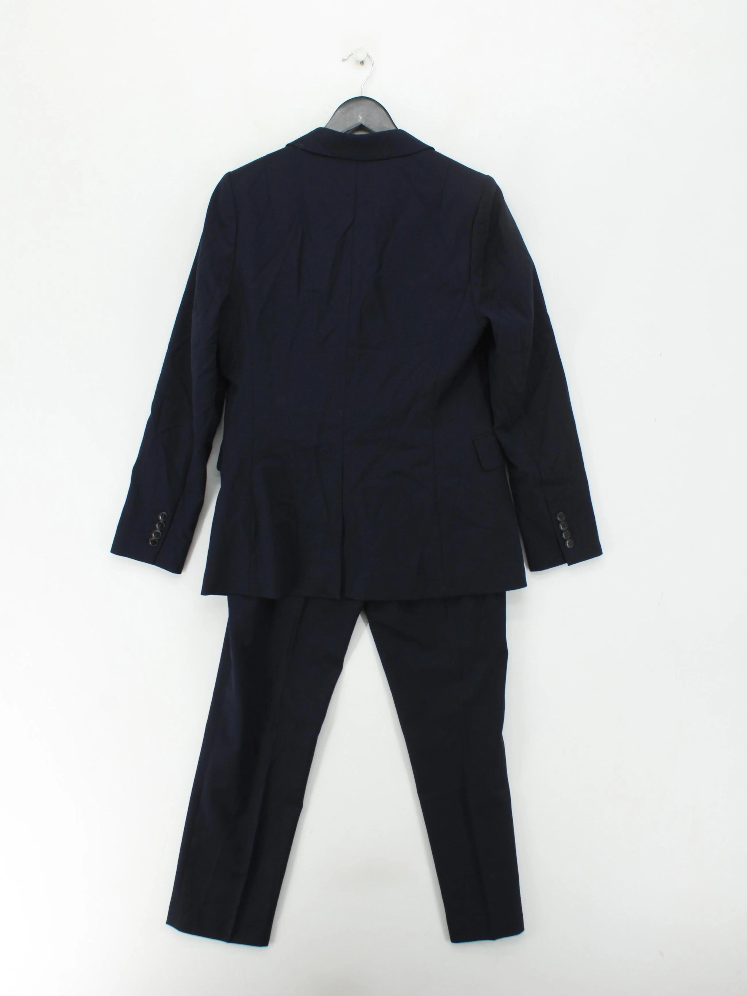 Reiss Women's Two Piece Suit UK 12 Blue Polyester with Cotton Trouser Suit - Image 2
