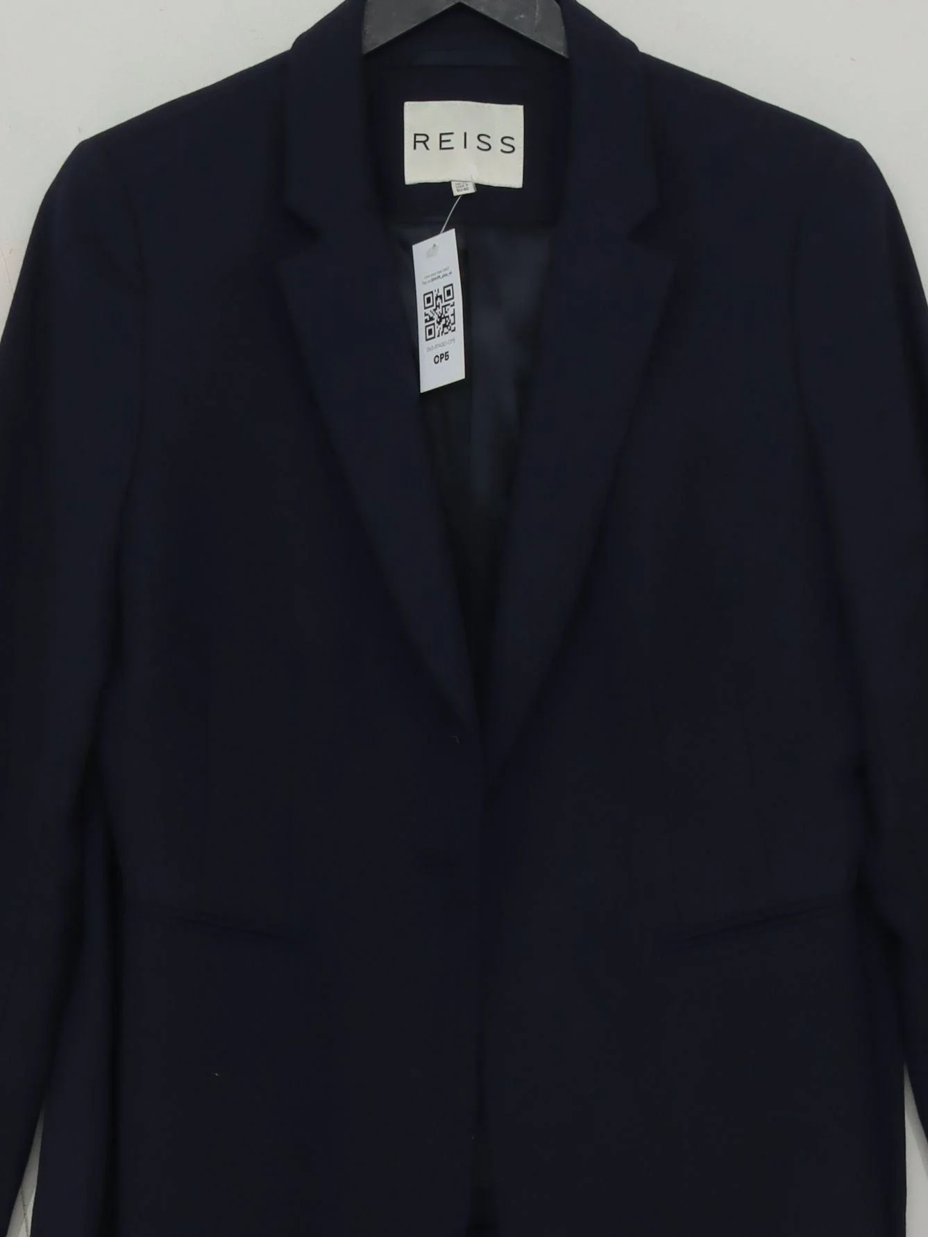 Reiss Women's Two Piece Suit UK 12 Blue Wool with Elastane Skirt Suit - Image 3
