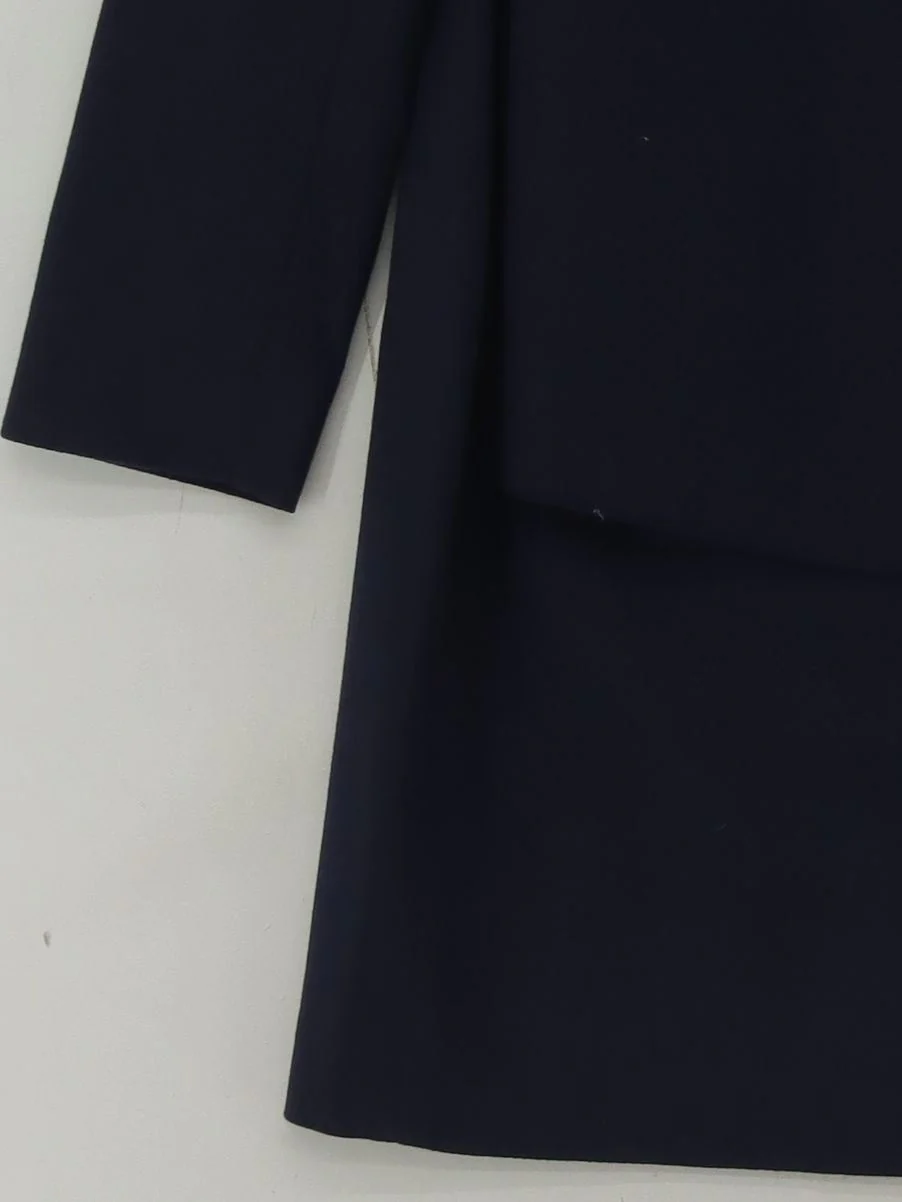 Reiss Women's Two Piece Suit UK 12 Blue Wool with Elastane Skirt Suit - Image 4