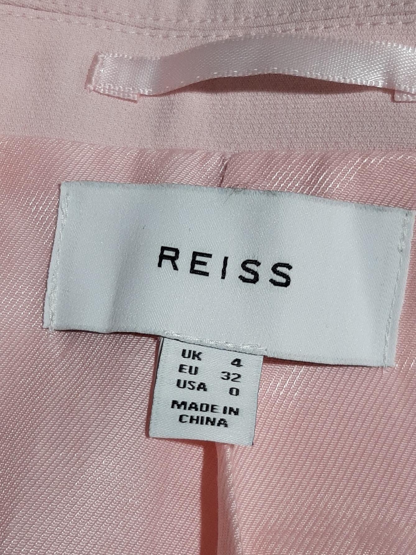 Reiss Women's Two Piece Suit UK 4 Pink Acetate - Image 6