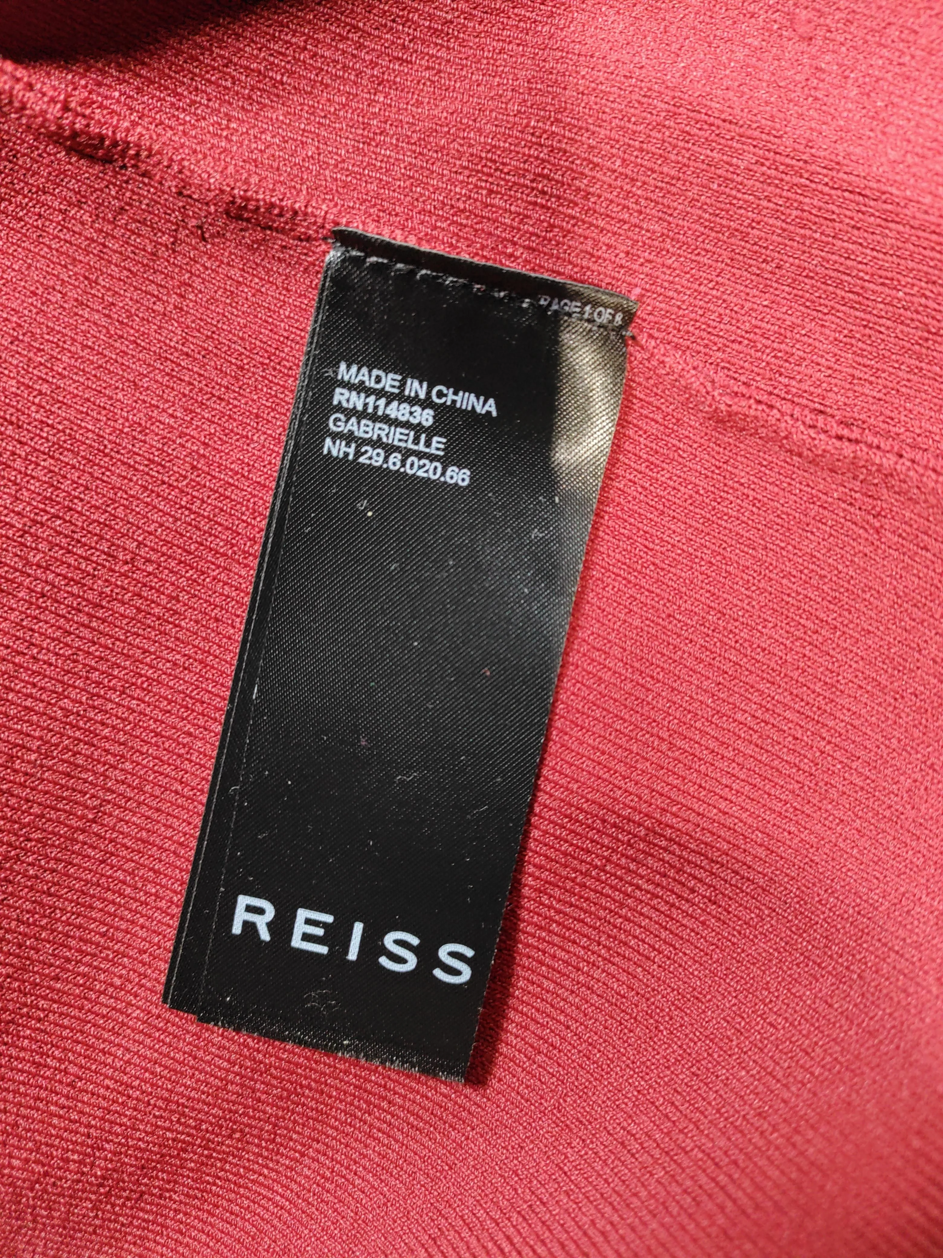 Reiss Wrap Midi Dress M in Red - Image 6