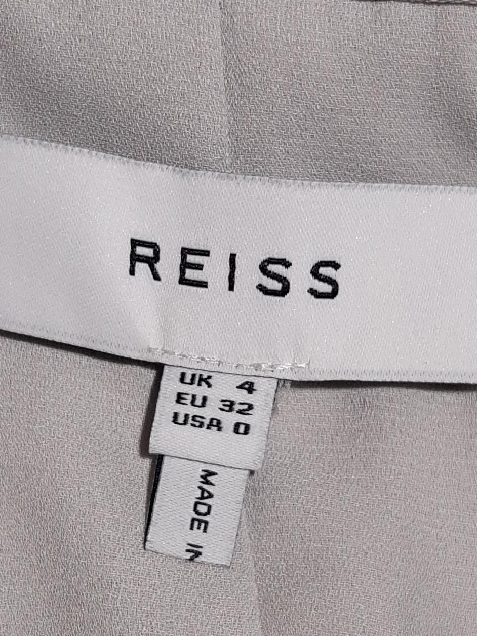Reiss Wrap Midi Dress UK4 in Cream - Image 5