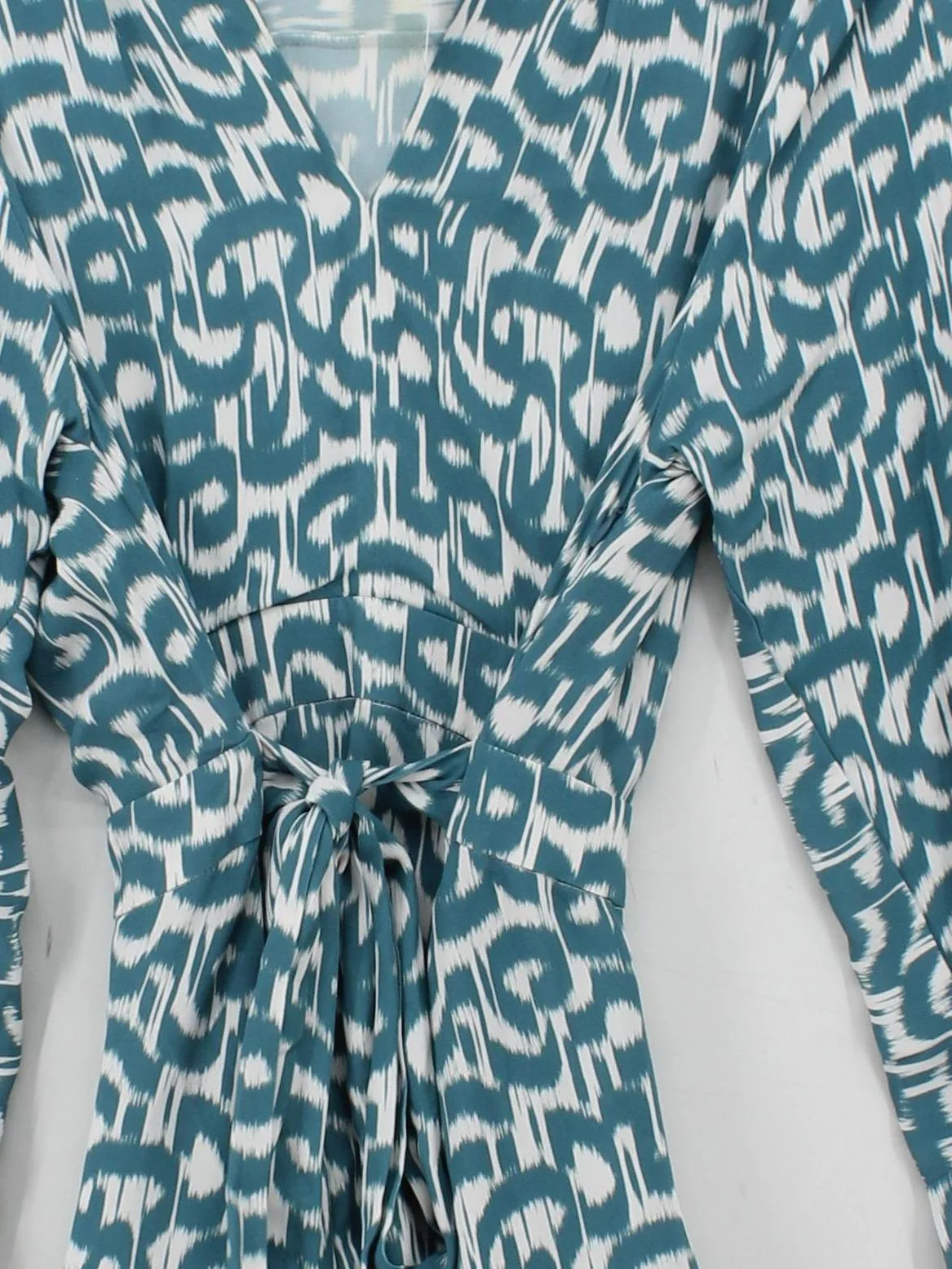Reiss Wrap Mini Dress UK10 in Blue - Image 3