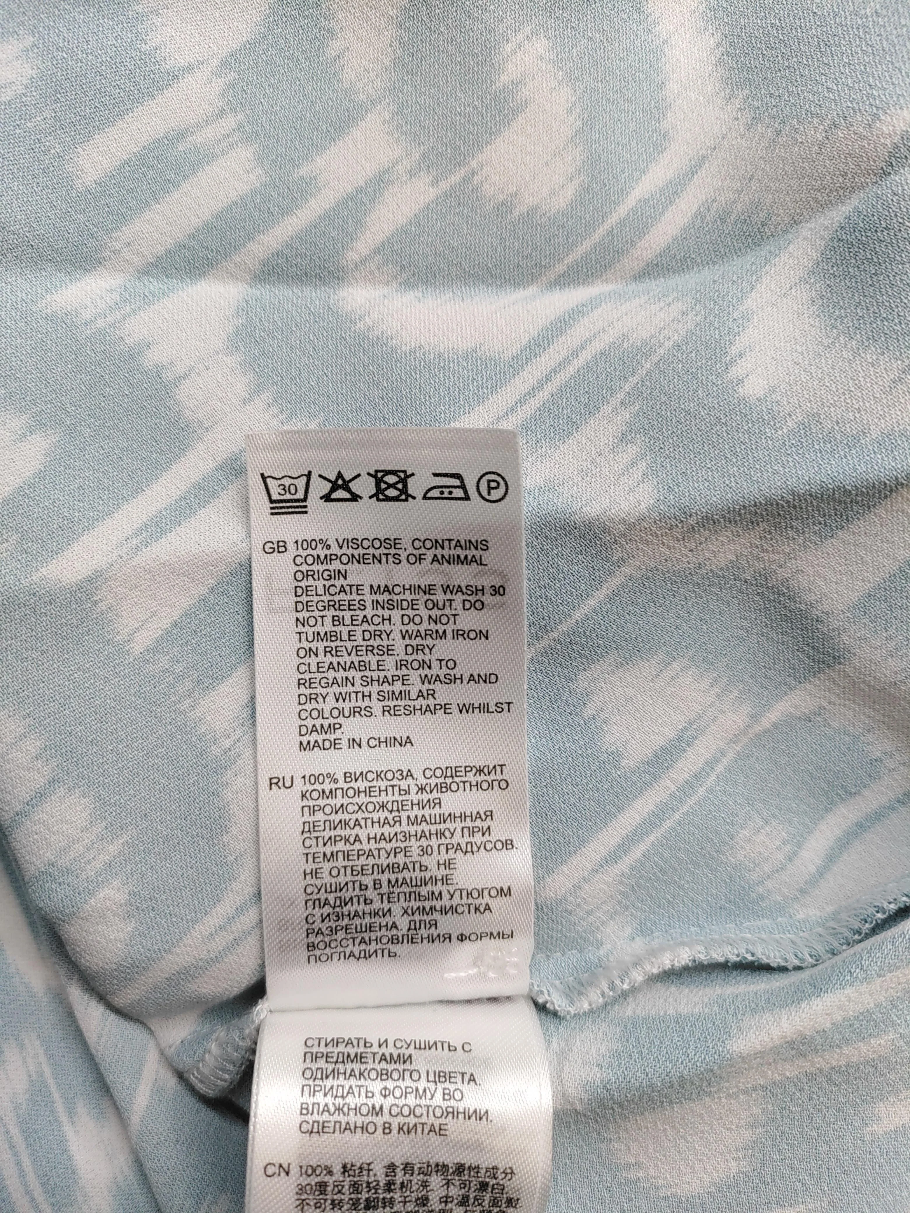 Reiss Wrap Mini Dress UK10 in Blue - Image 6