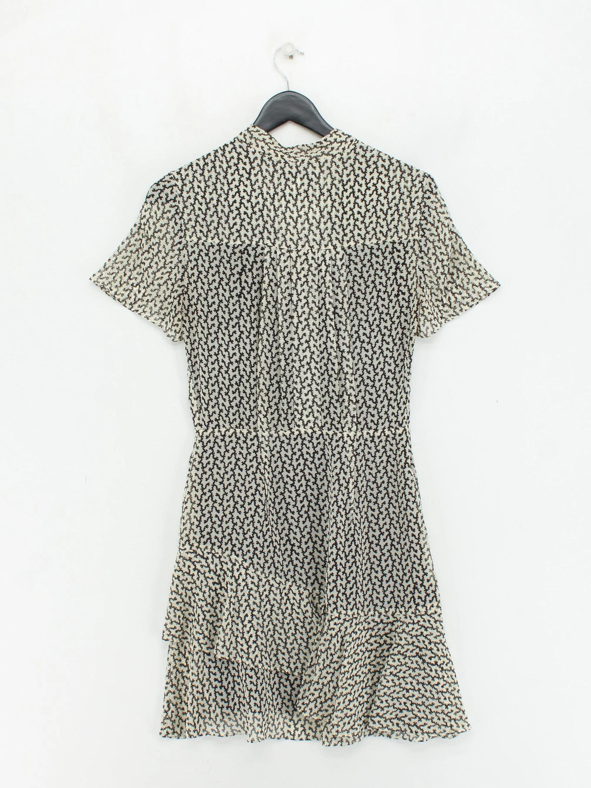 Reiss Wrap Mini Dress UK8 in Black - Image 2