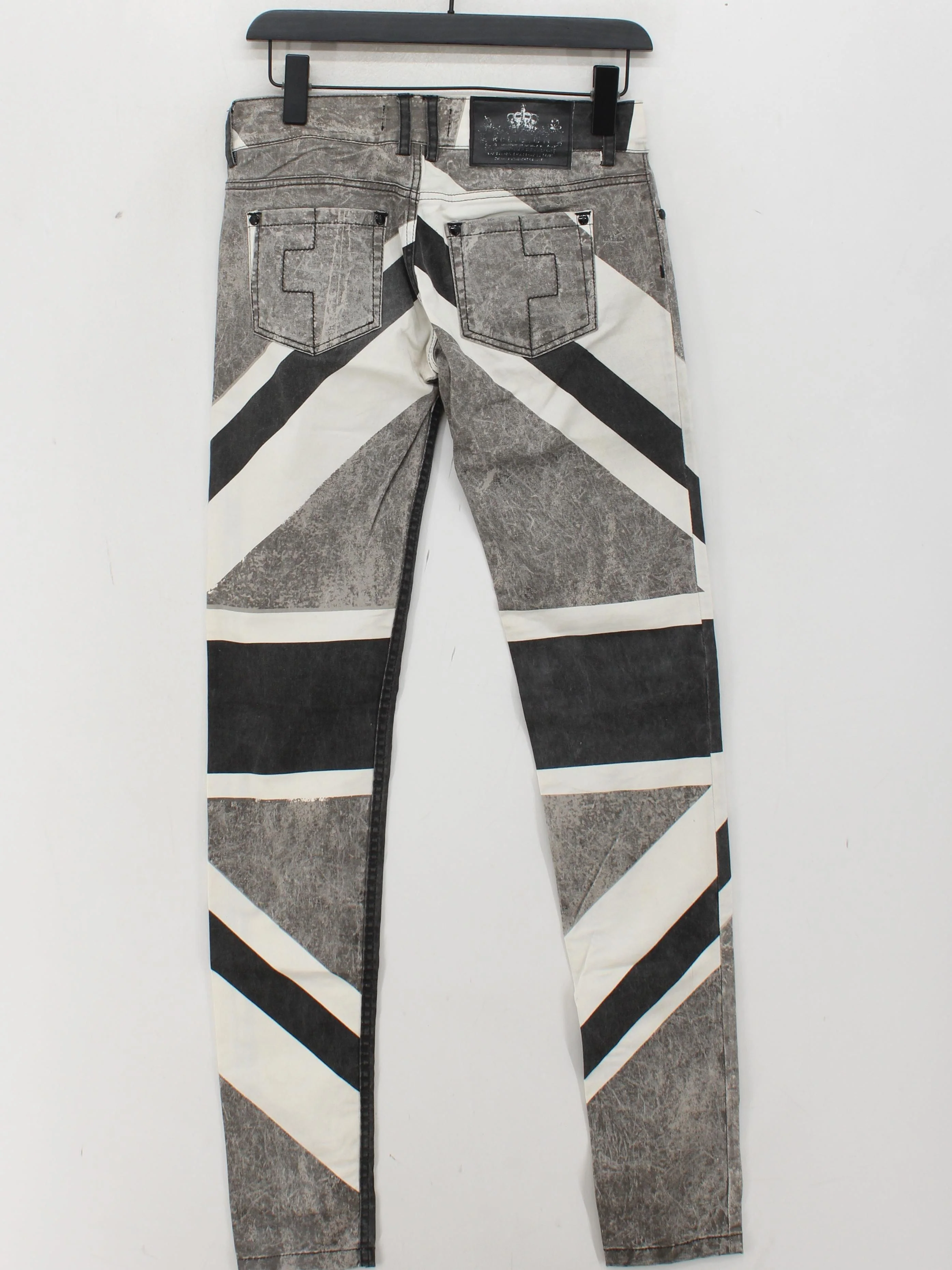 Religion Men's Jeans S Grey Graphic 100% Cotton Skinny - Image 2