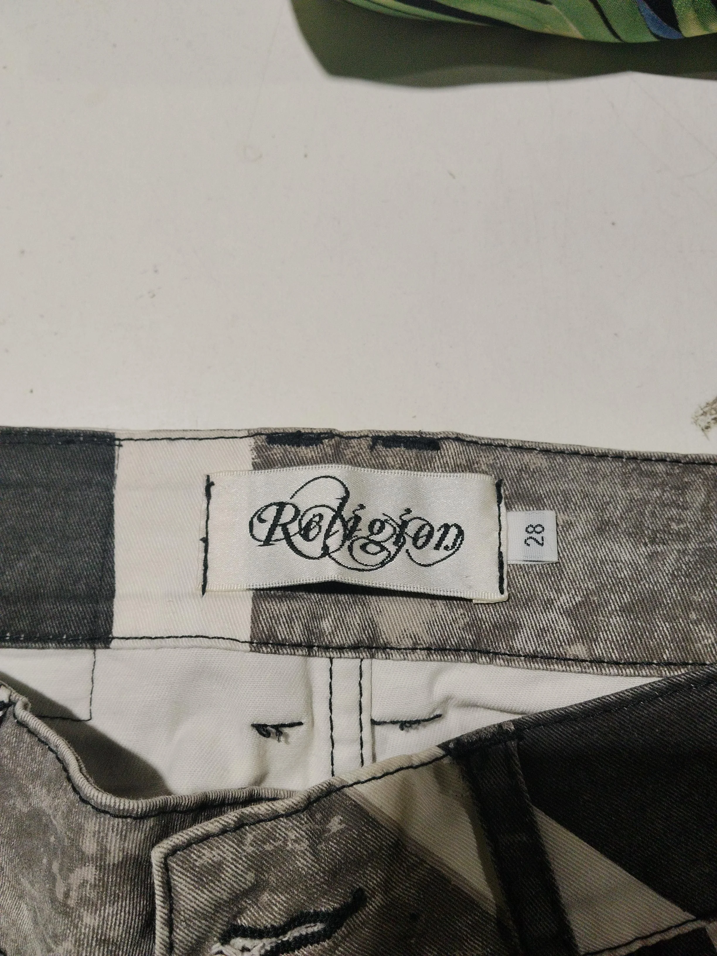 Religion Men's Jeans S Grey Graphic 100% Cotton Skinny - Image 6