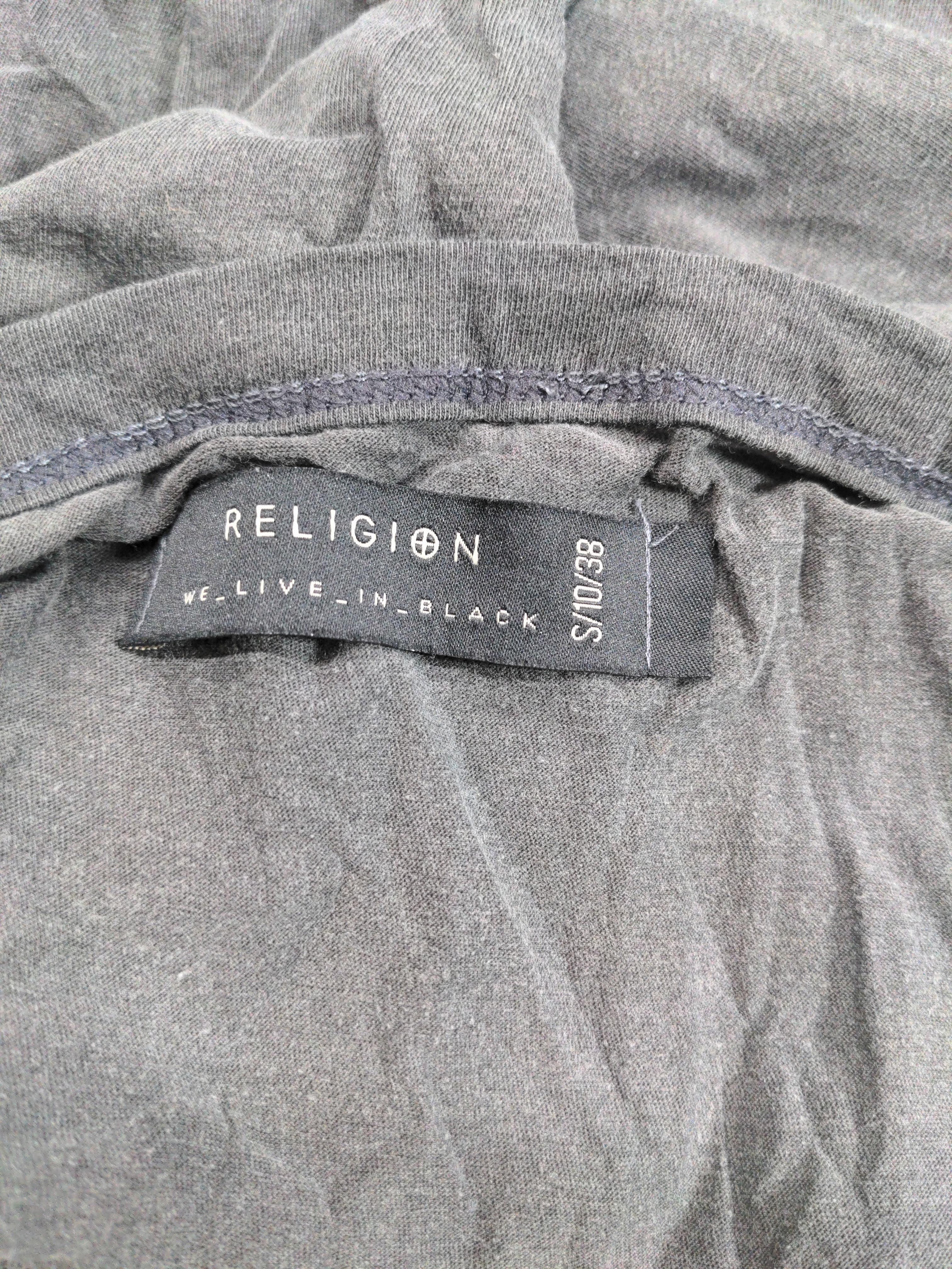 Religion Men's T-Shirt S Grey Graphic 100% Cotton Basic - Image 5