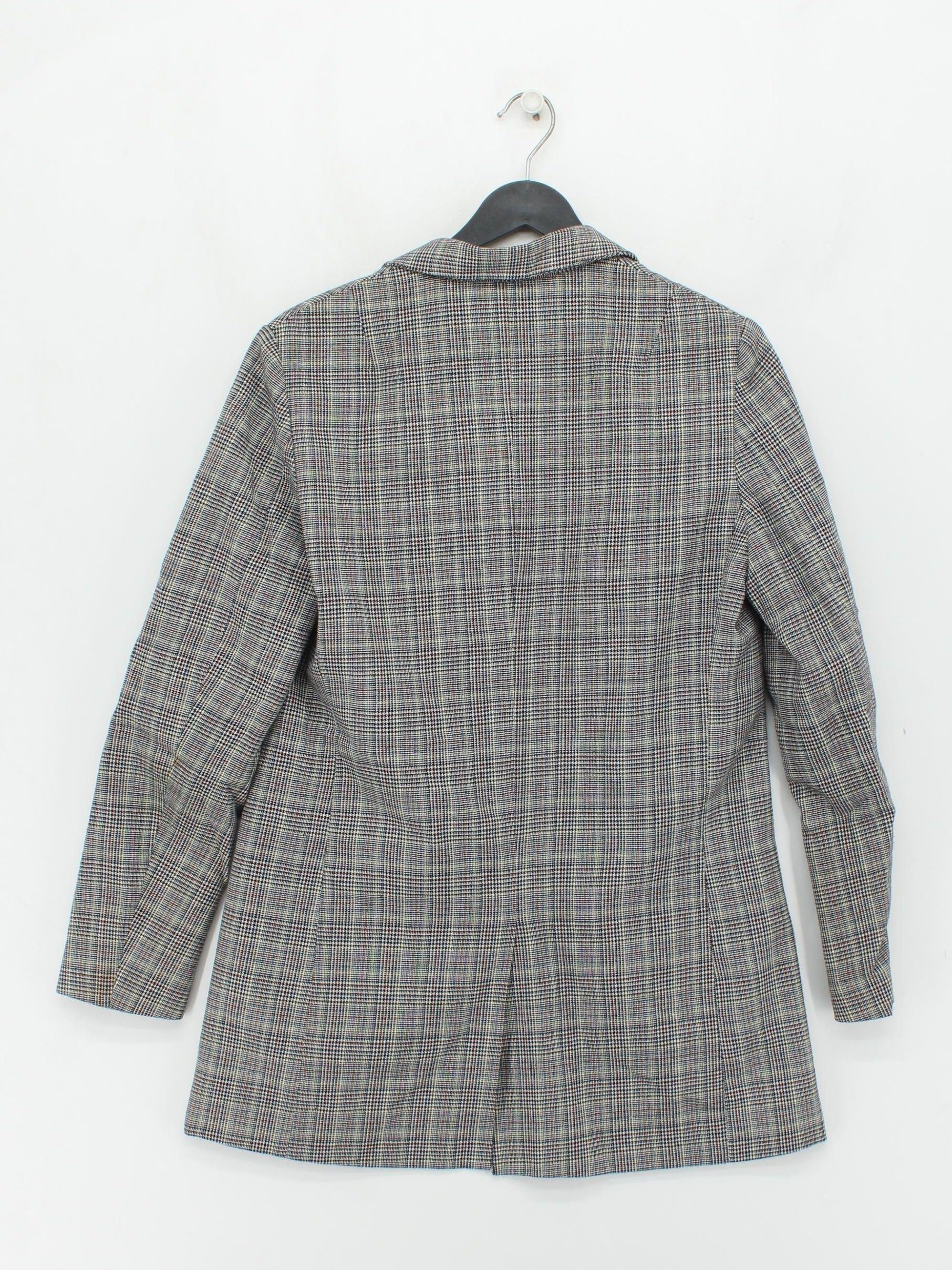 Religion Women's Blazer S Grey Checkered 100% Other Overcoat - Image 2