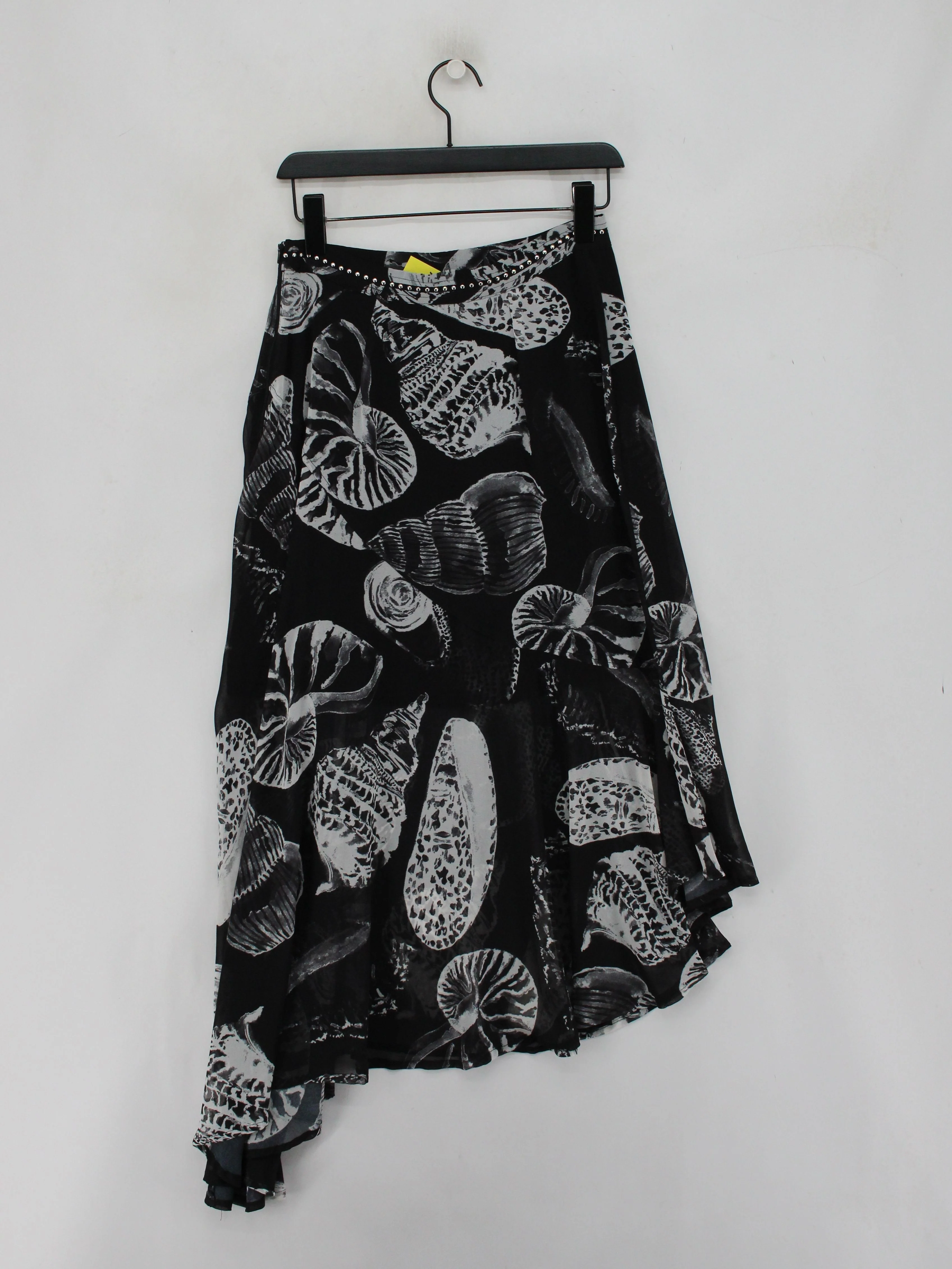 Religion Women's Midi Skirt UK 10 Black Polyester with Viscose A-Line - Image 2