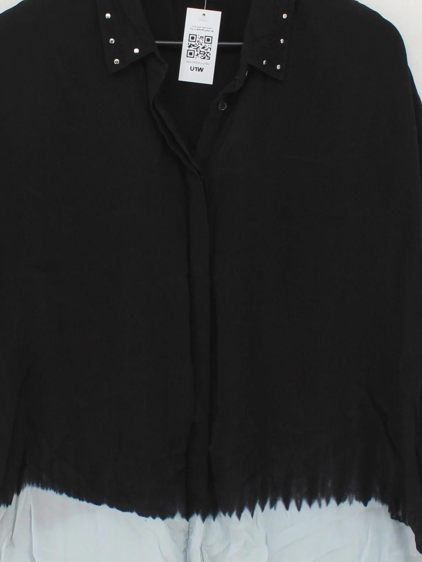 Religion Women's Shirt UK 14 Multi 100% Viscose Long Sleeve Collared Basic - Image 3
