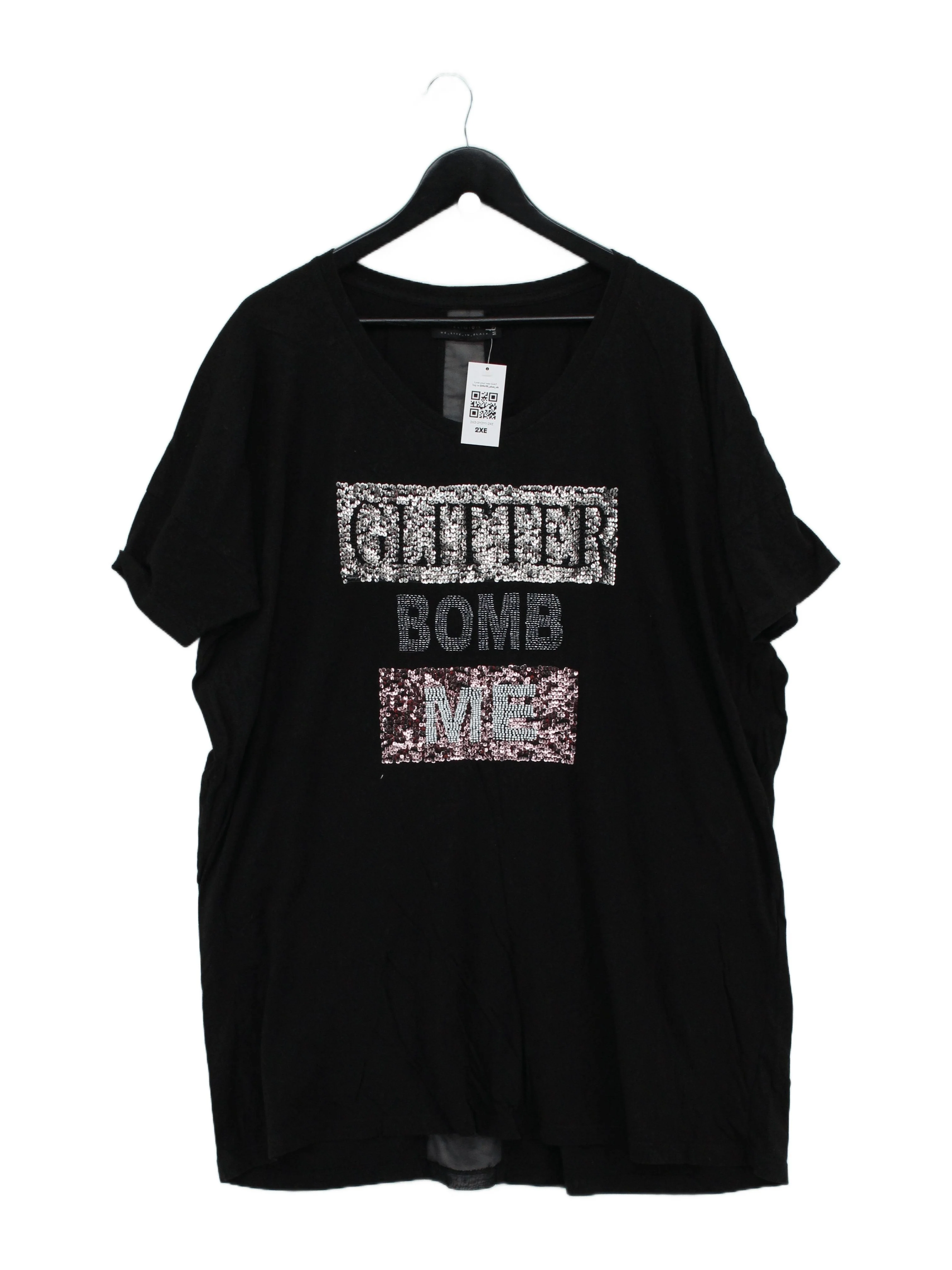 Religion Women's T-Shirt M Black Cotton with Polyester Basic
