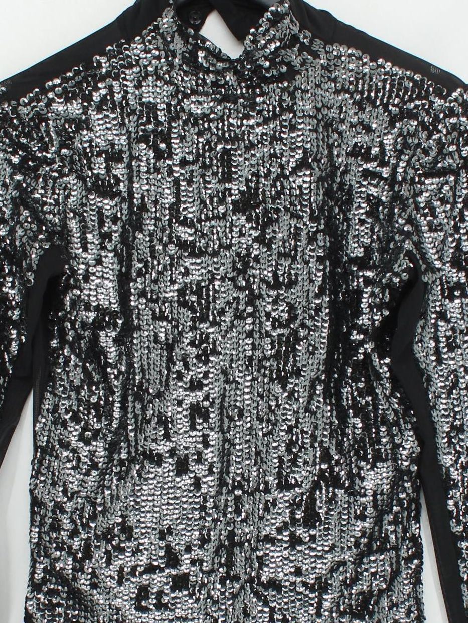 Religion Women's Top S Black 100% Other Long Sleeve High Neck Basic - Image 3