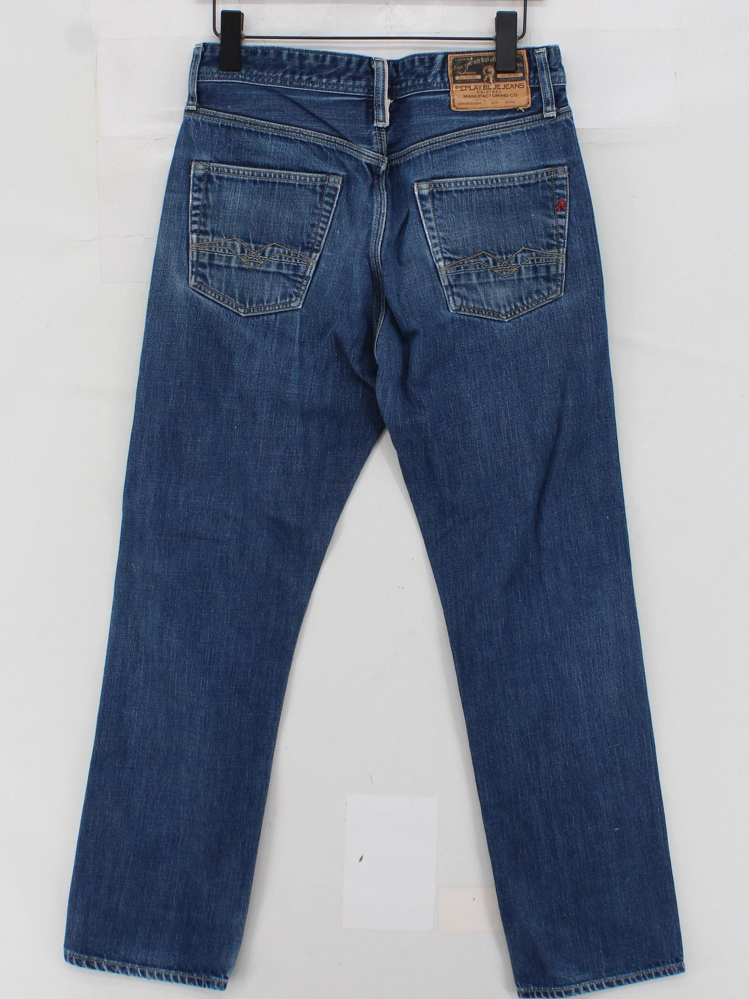 Replay Men's Jeans M Blue 100% Cotton Straight - Image 2