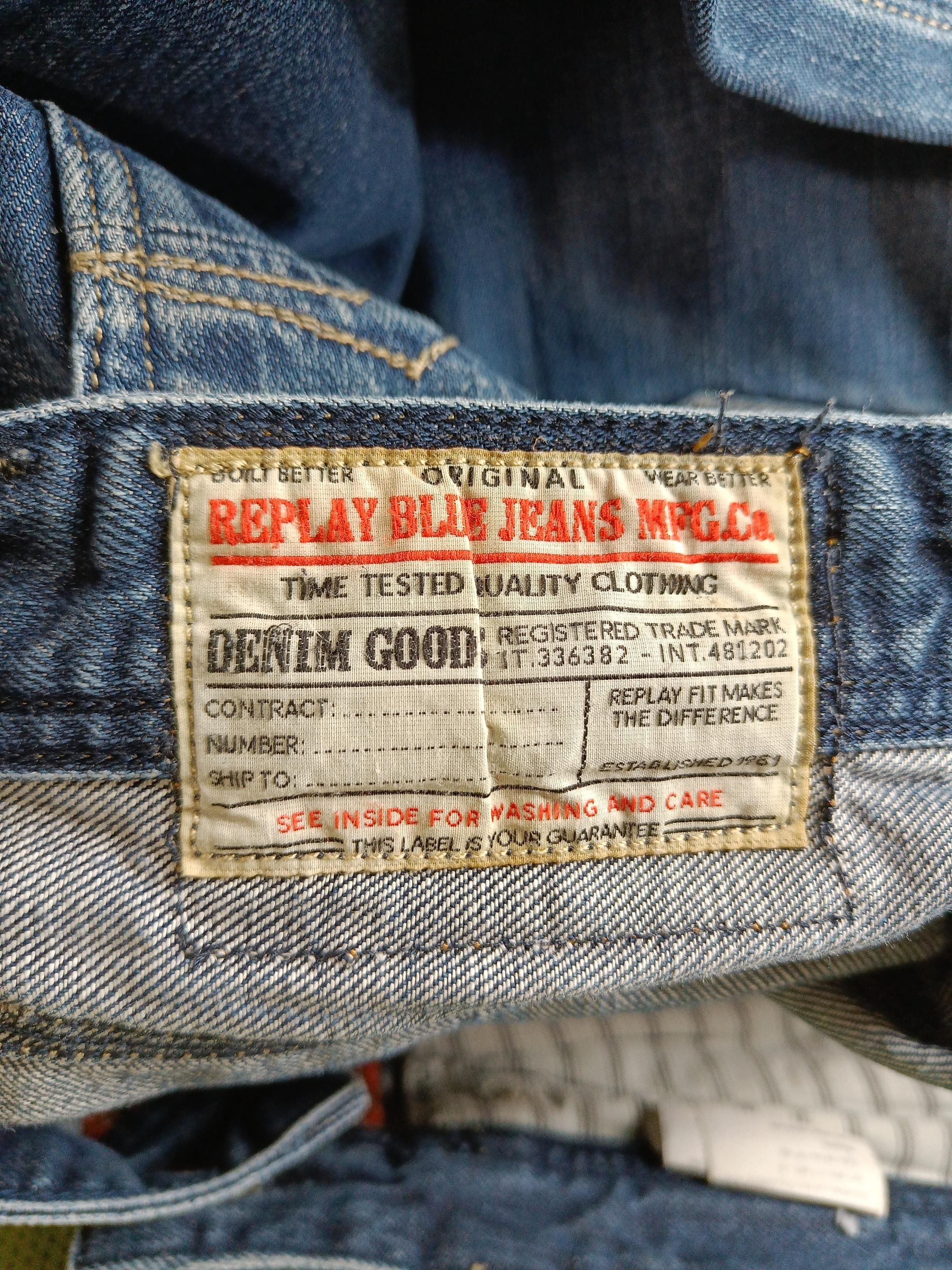 Replay Men's Jeans M Blue 100% Cotton Straight - Image 6