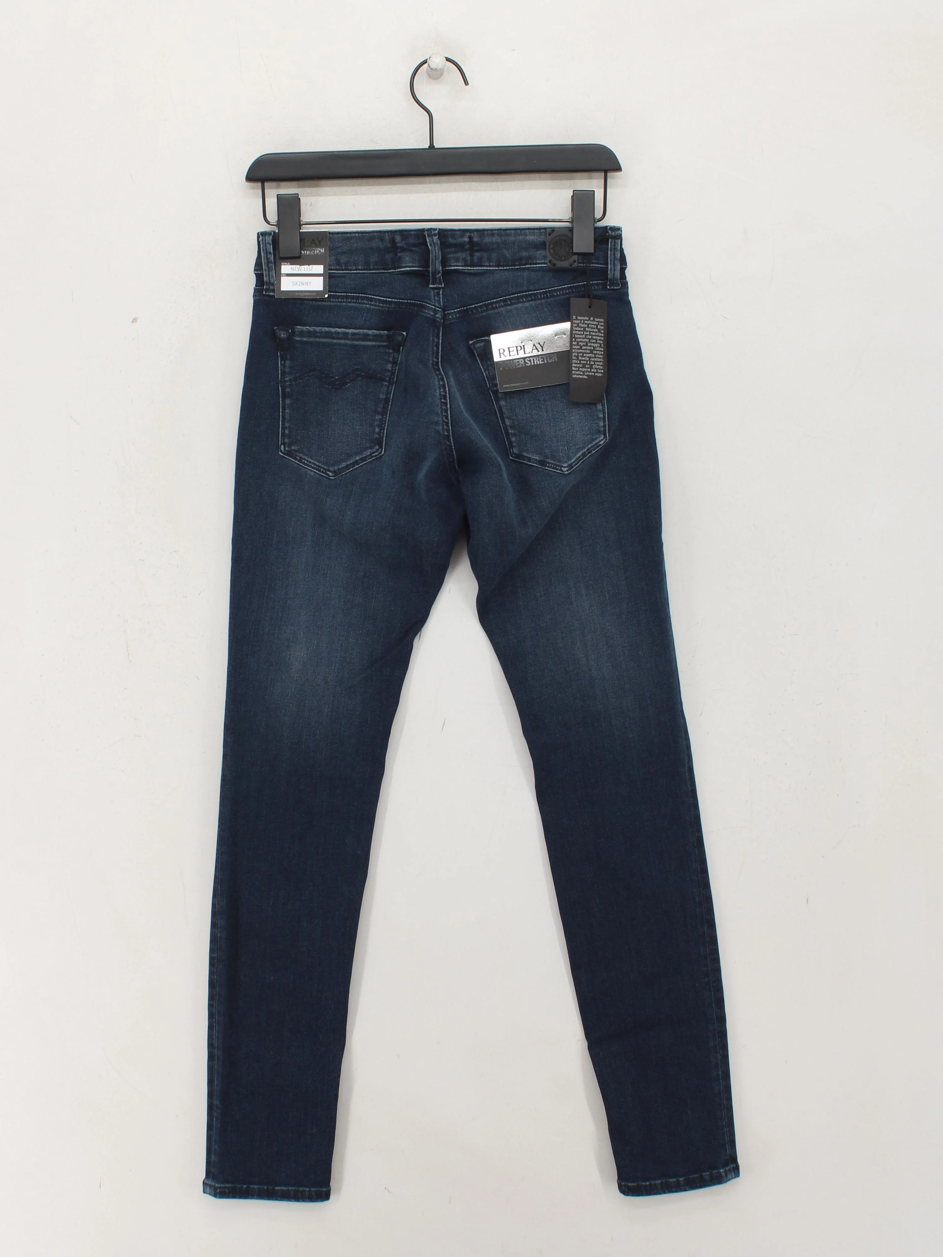 Replay Men's Jeans W 28 in Blue Cotton with Elastane Skinny New with tags - Image 2