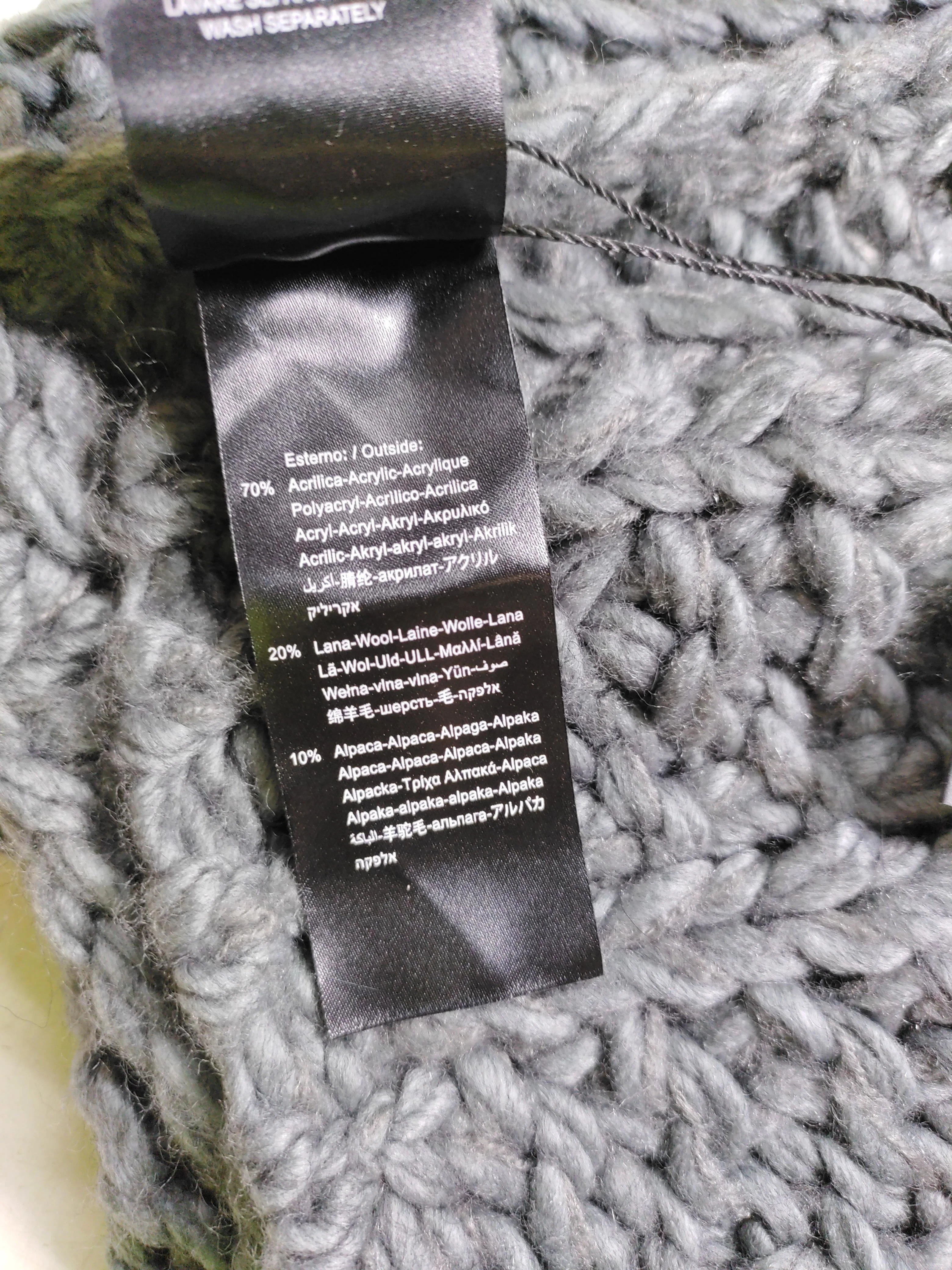 Replay Men's Scarf Grey Acrylic with Wool, Other Scarf New with tags - Image 6