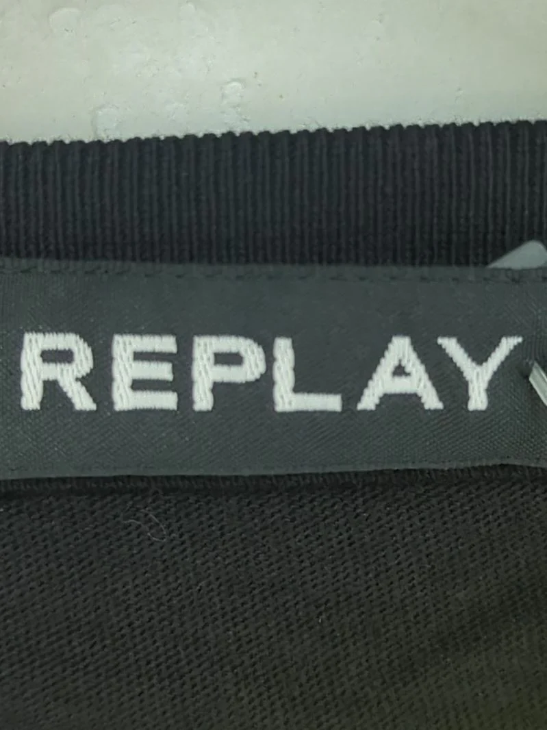 Replay Men's T-Shirt S Black Graphic 100% Cotton Basic New with tags - Image 5