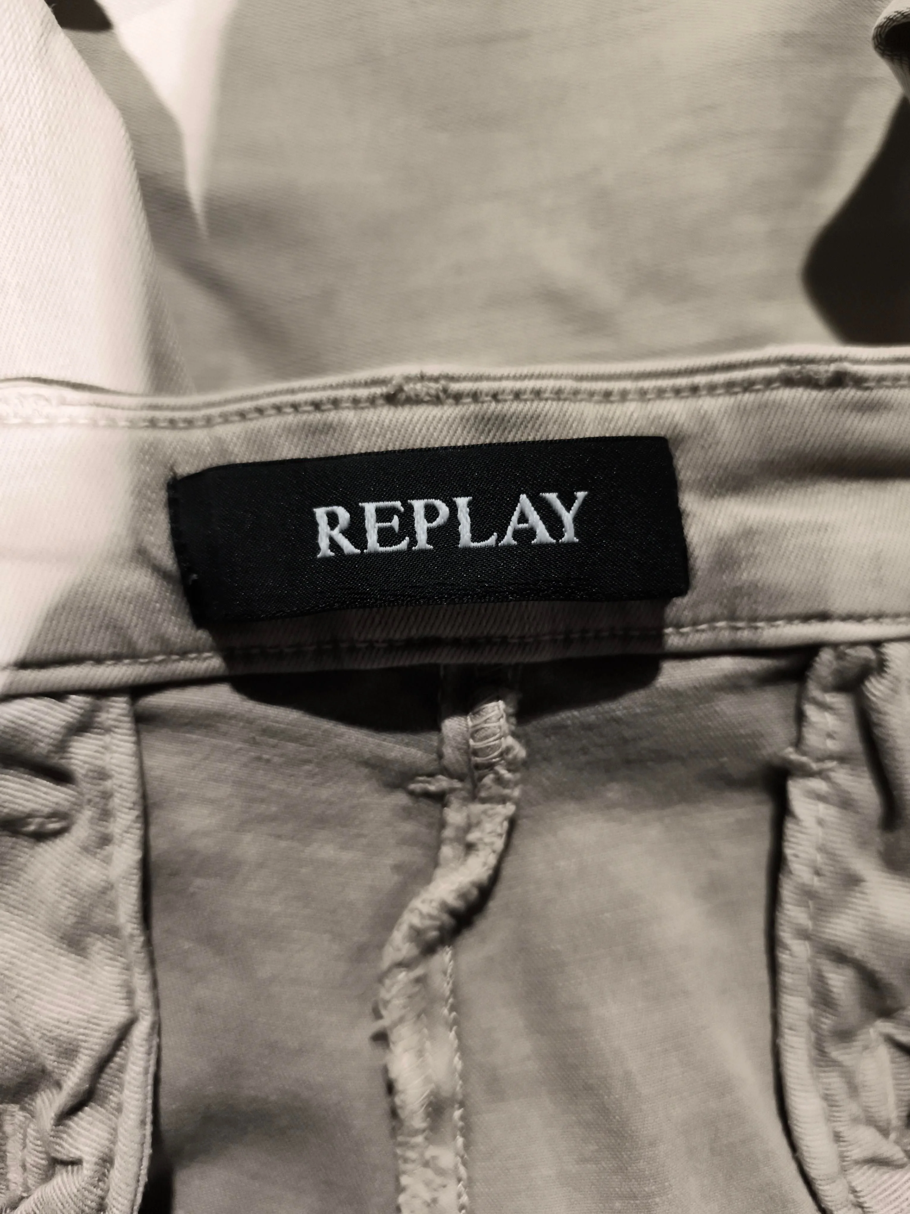 Replay Men's Trousers L Tan 100% Cotton Straight Chino - Image 6