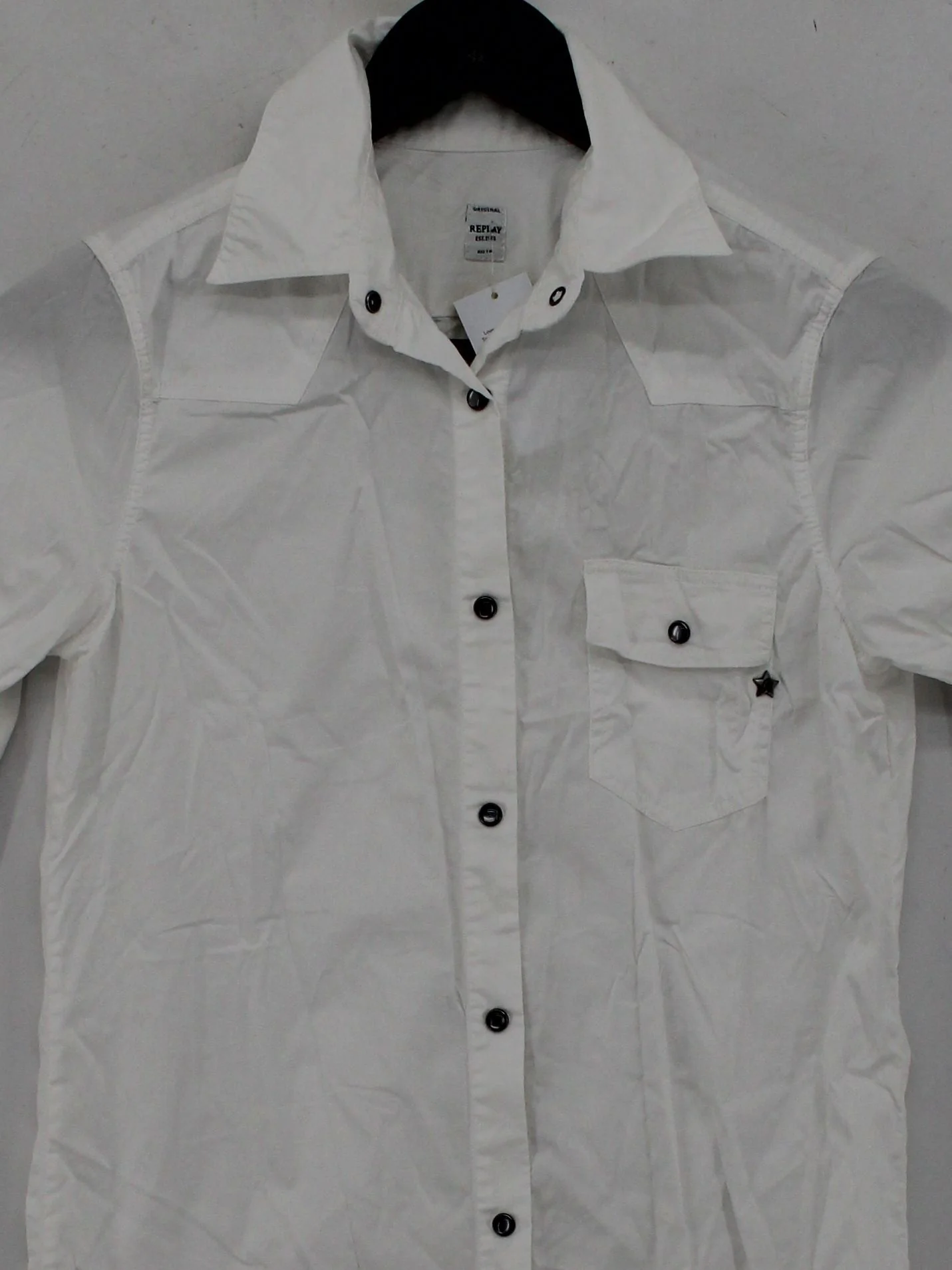 Replay Shirt Mini Dress XS in White - Image 3