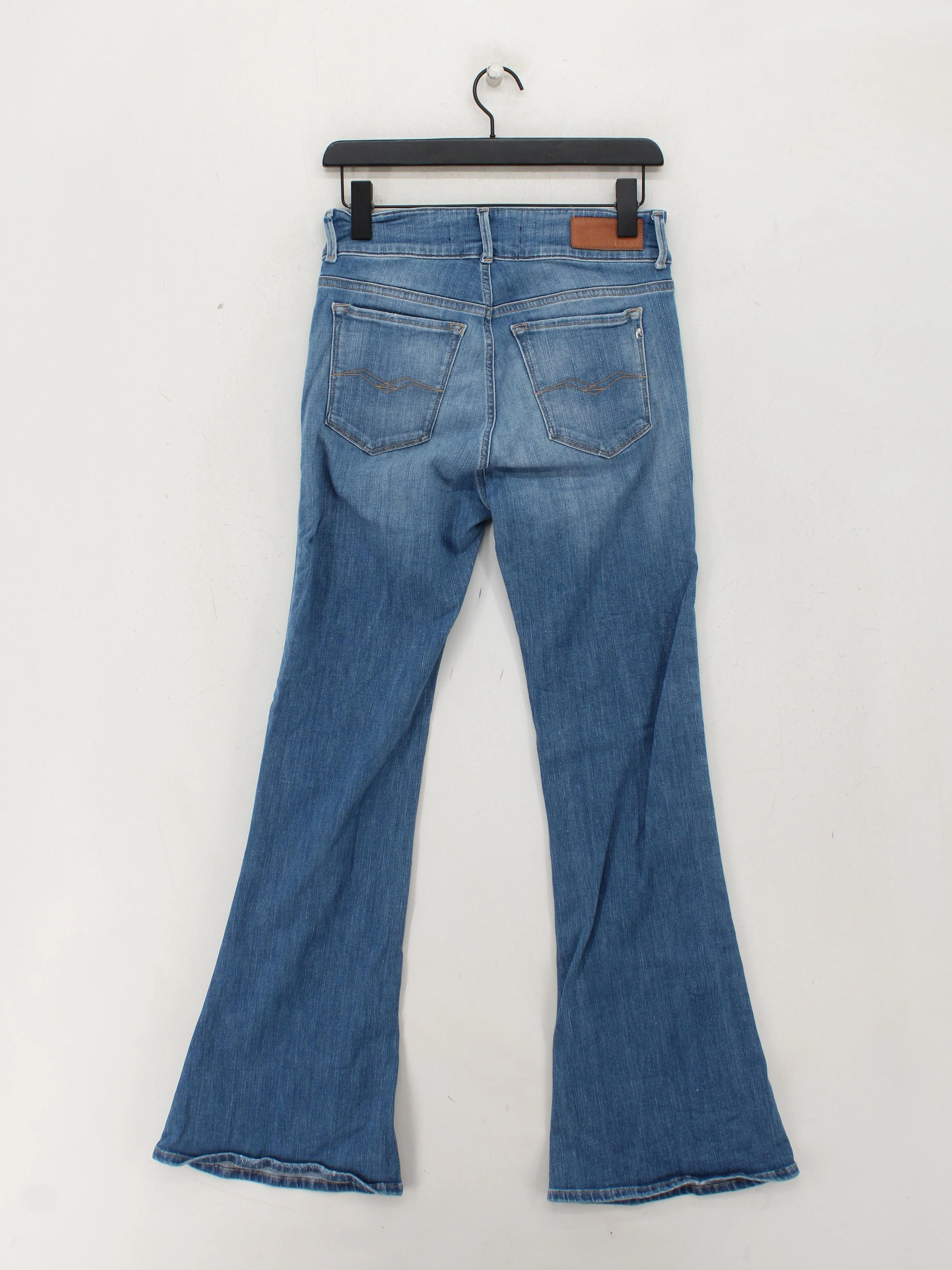 Replay Women's Jeans W 28 in Blue 100% Cotton Flared - Image 2