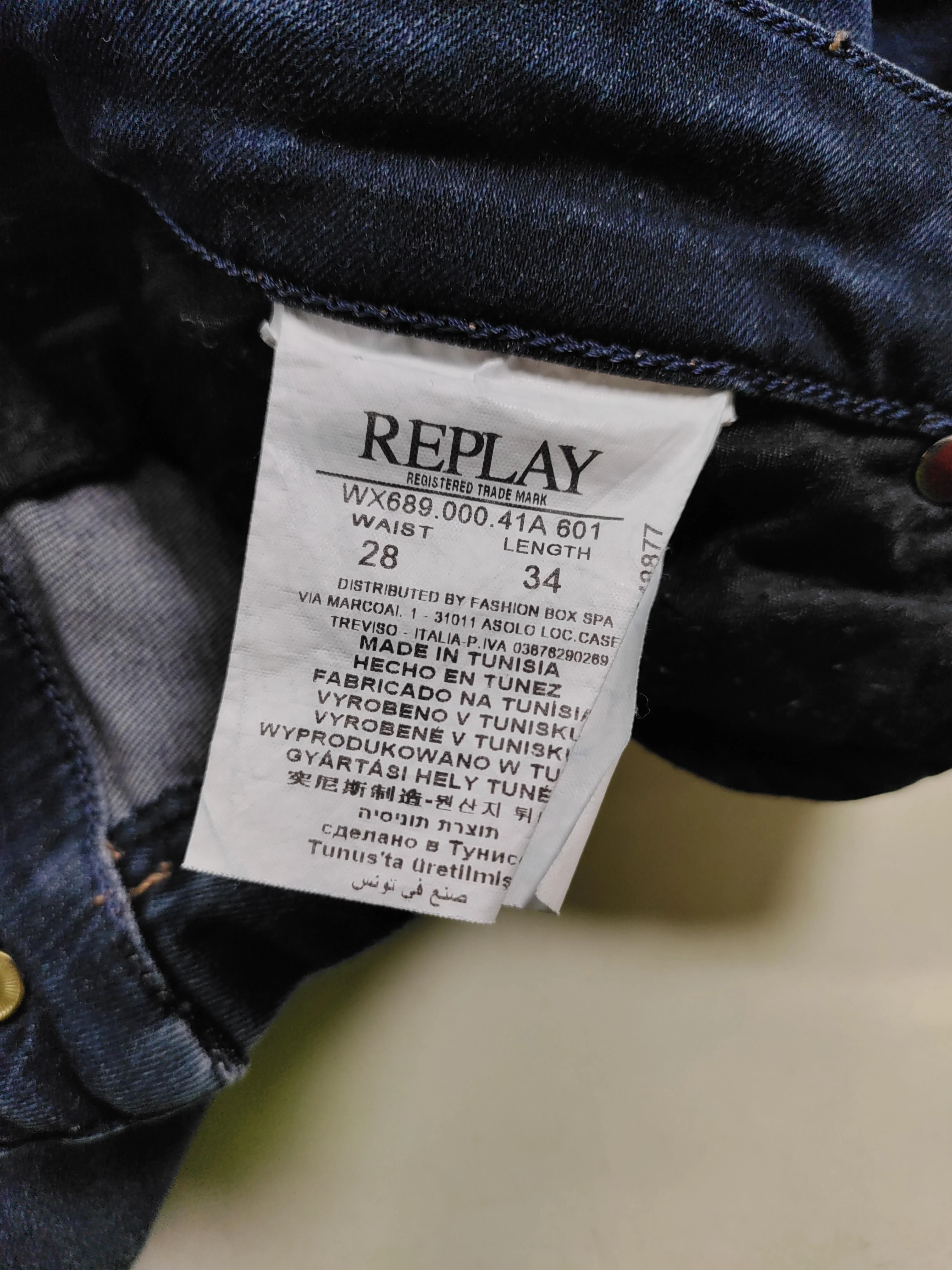 Replay Women's Jeans W 28 in Blue 100% Cotton Skinny - Image 7