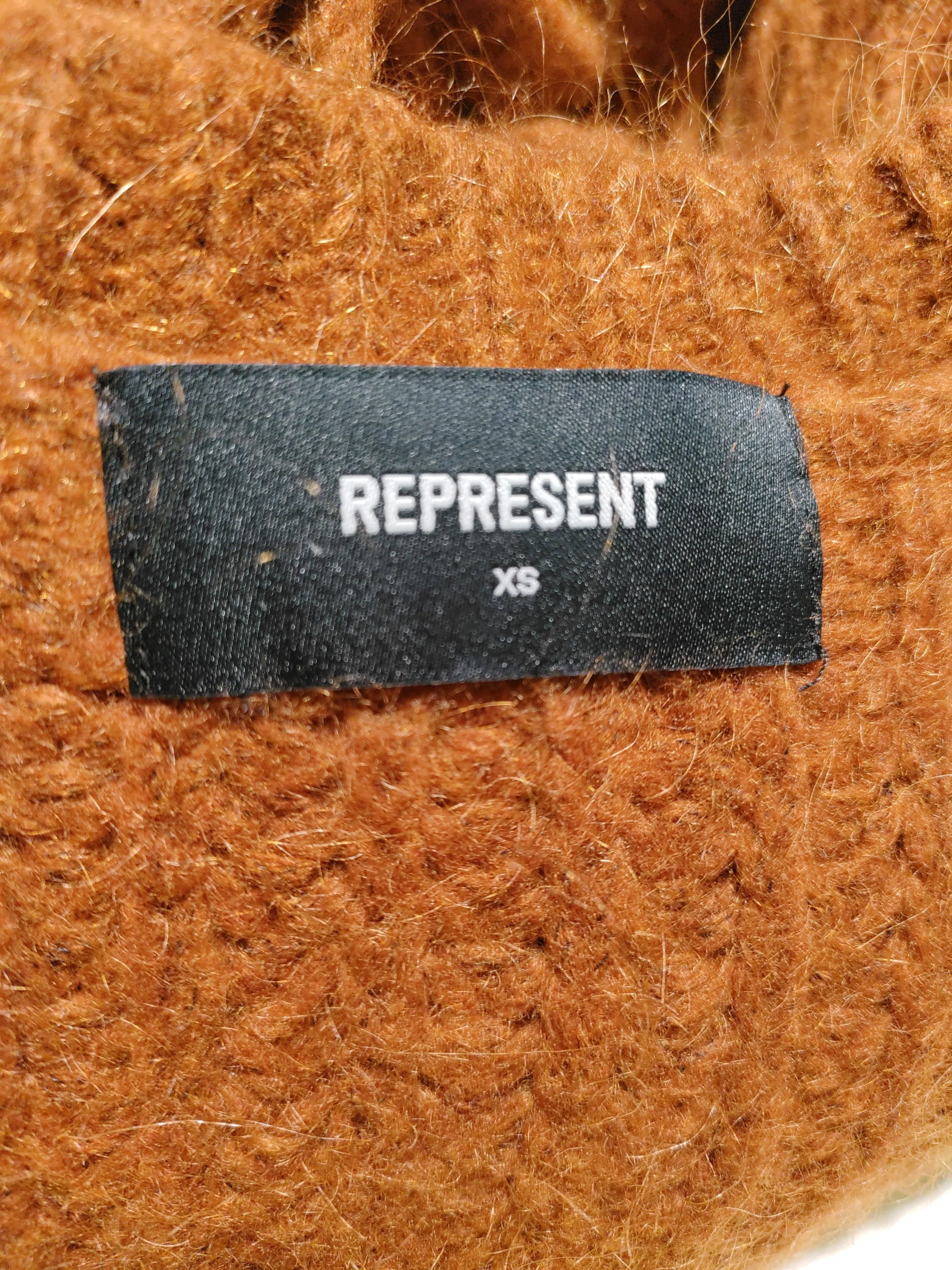 Represent Men's Jumper XS Brown Acrylic with Polyamide, Wool, Mohair Pullover - Image 5