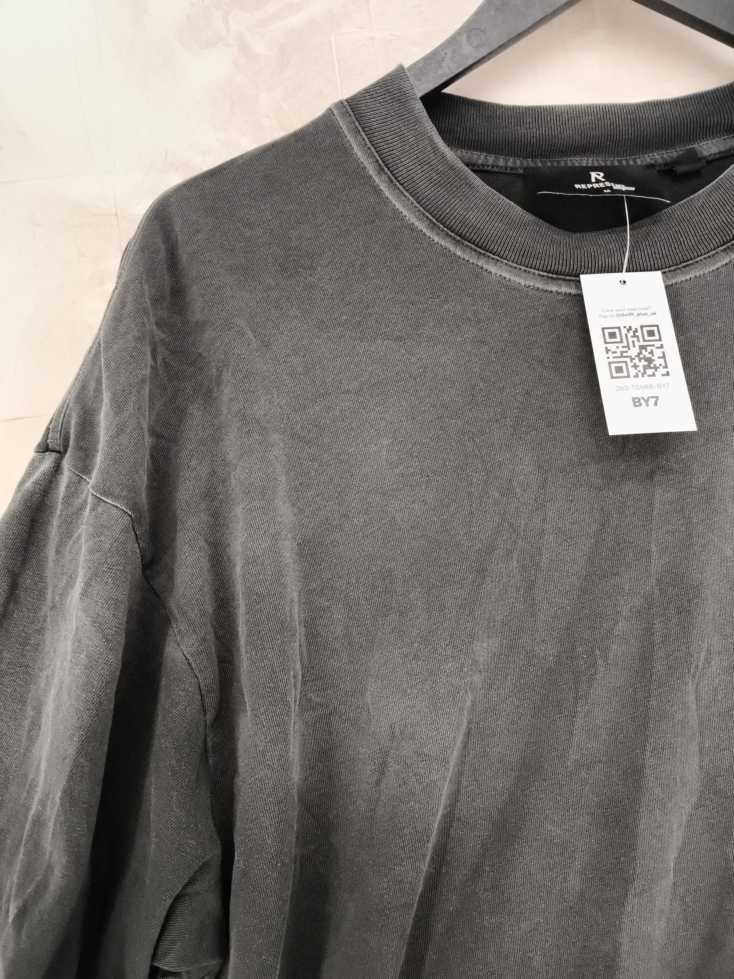 Represent Men's T-Shirt M Grey Graphic 100% Cotton Basic - Image 5