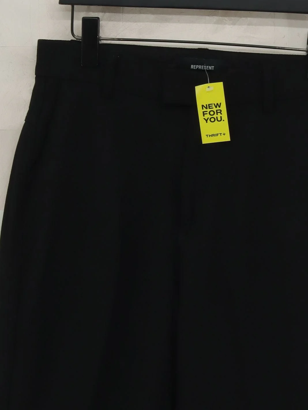Represent Men's Trousers M Black 100% Wool Straight Capri - Image 3