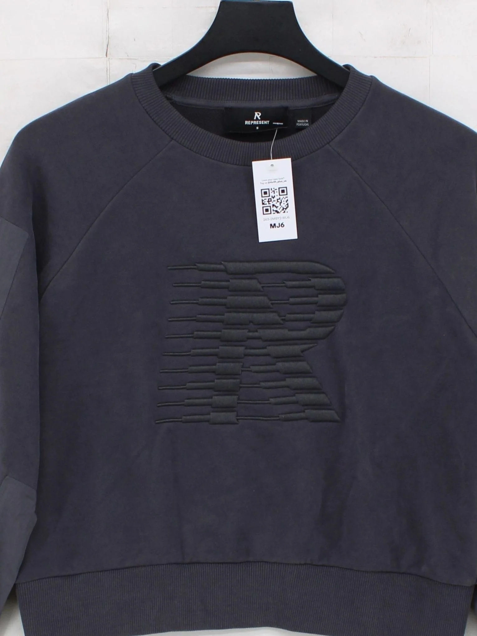 Represent Women's Hoodie S Grey Graphic 100% Cotton Pullover - Image 3