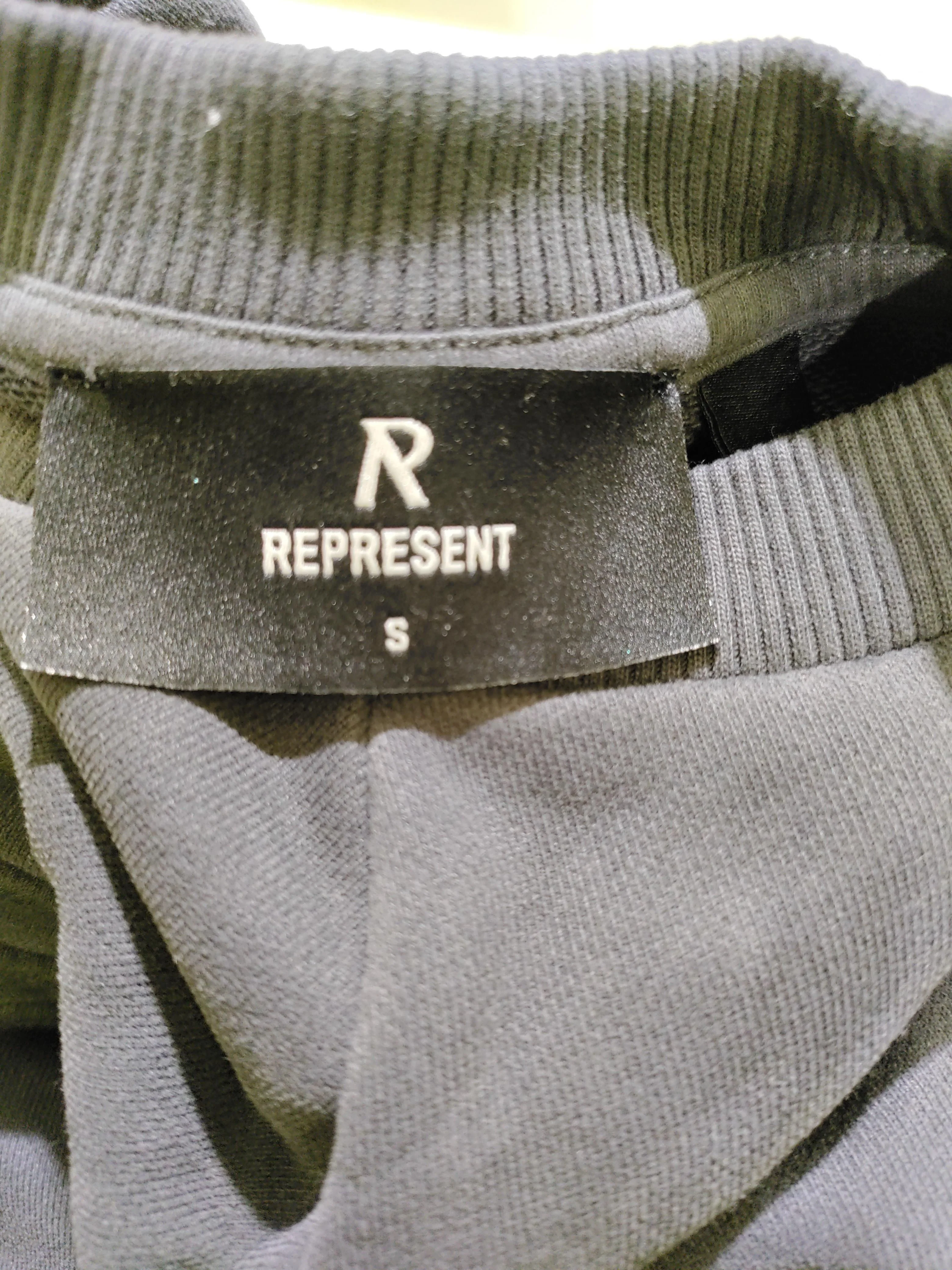 Represent Women's Hoodie S Grey Graphic 100% Cotton Pullover - Image 7