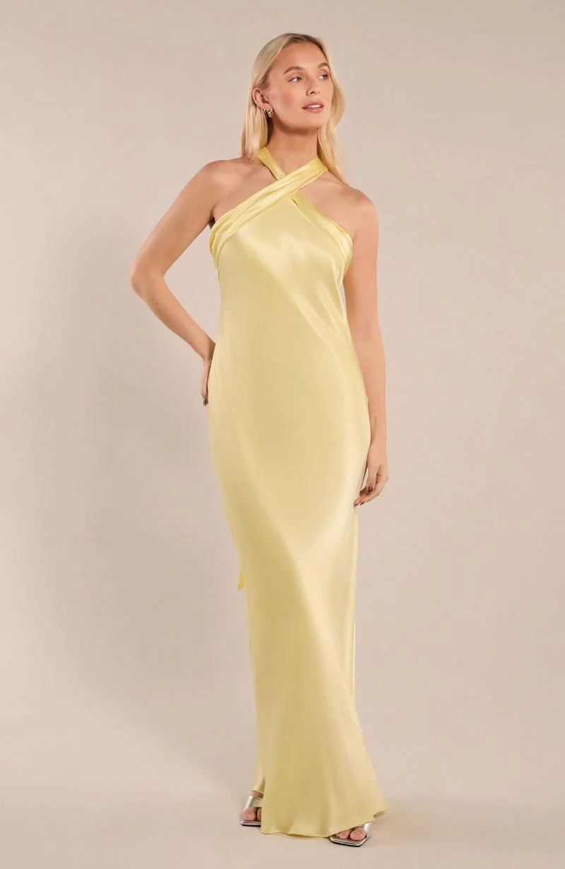 REWRITTEN Maxi Dress UK10 in Yellow RRP £149