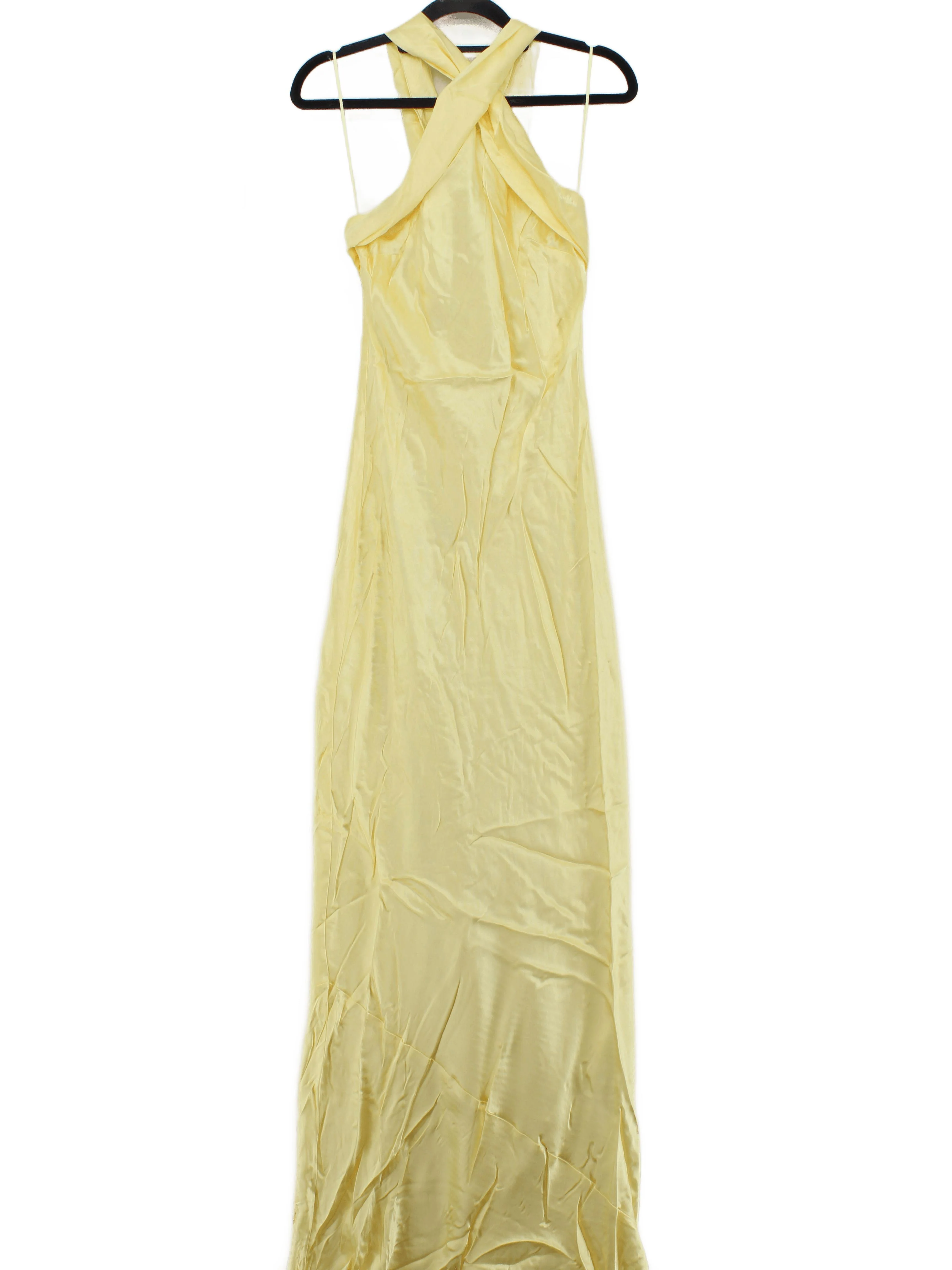 REWRITTEN Maxi Dress UK10 in Yellow RRP £149 - Image 2