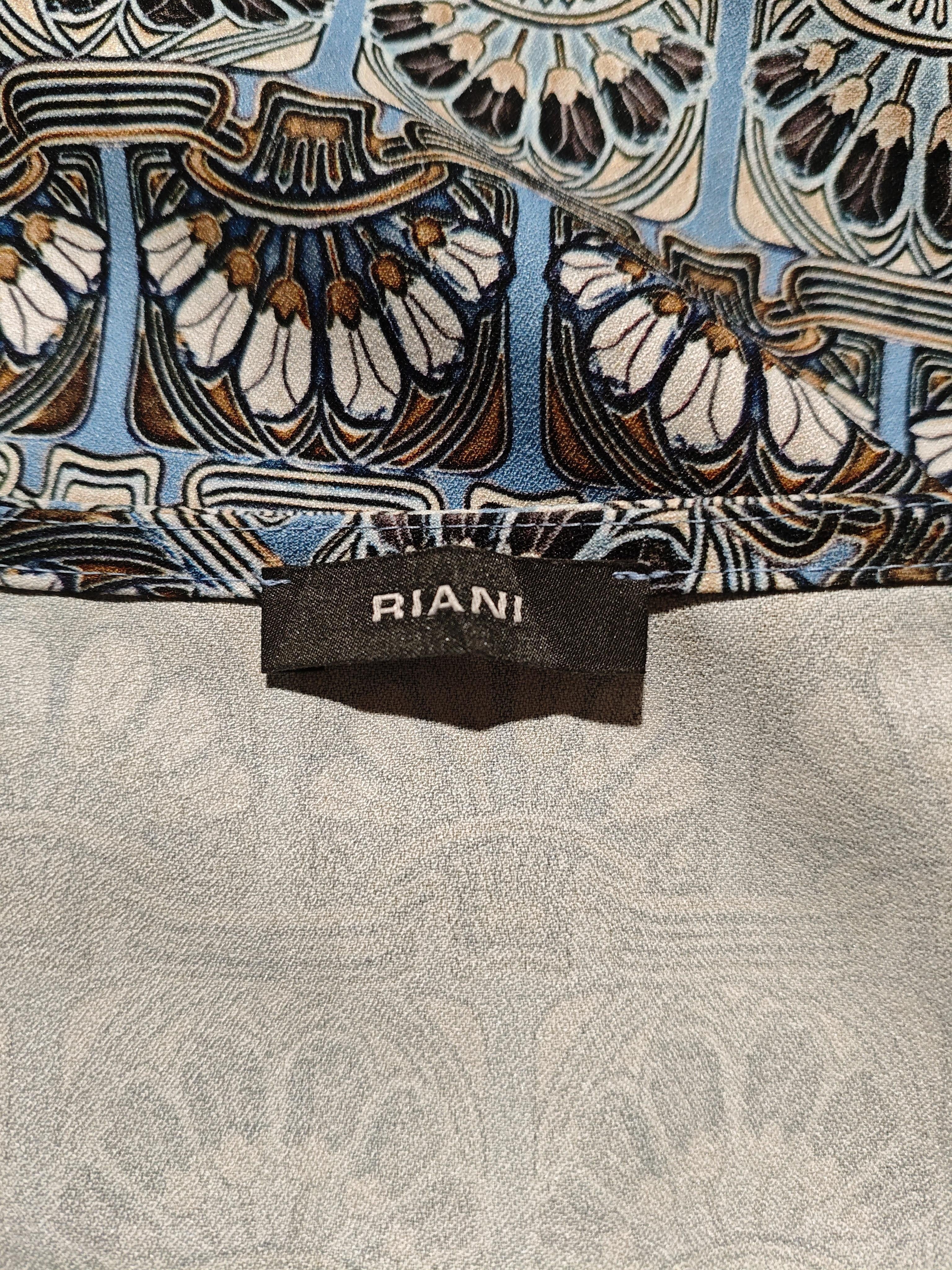 Riani Women's Top M Multi Polyester with Elastane Short Sleeve Round Neck Basic - Image 5