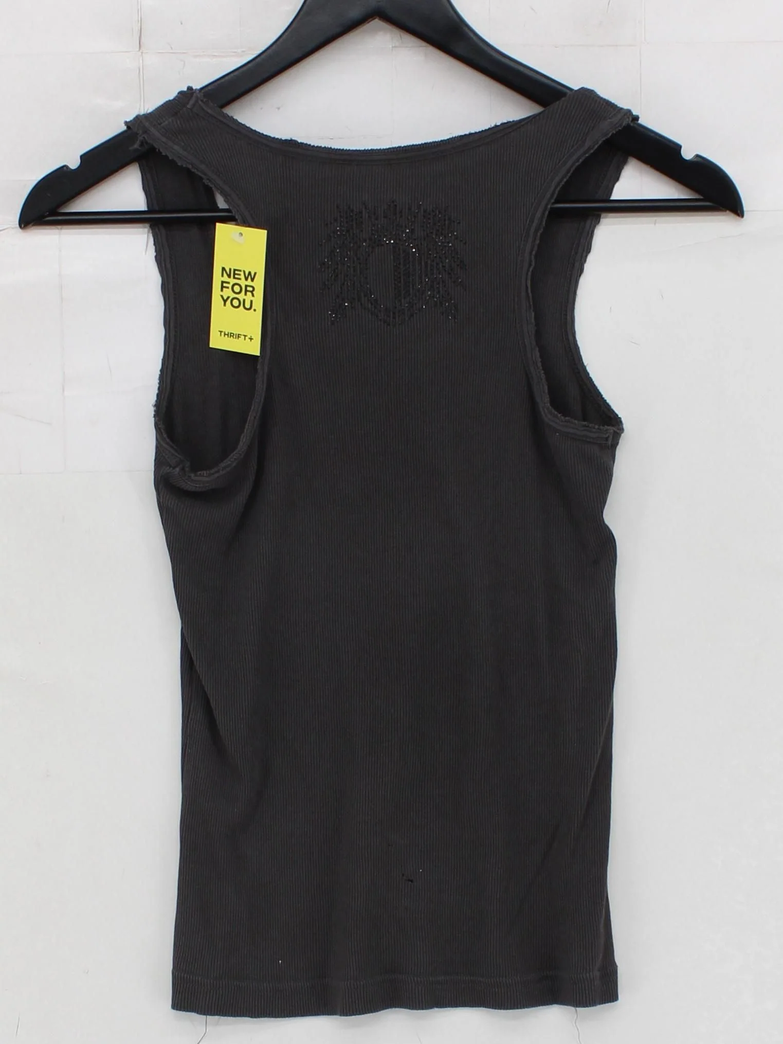 Rich&royal Women's T-Shirt M Grey 100% Nylon Sleeveless Round Neck Basic - Image 2