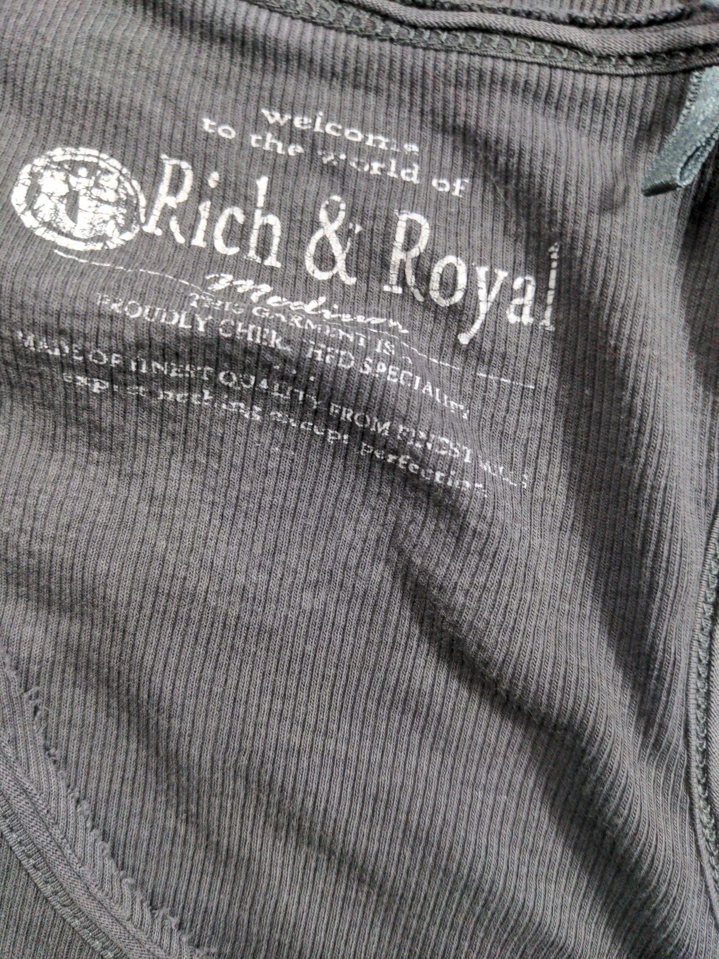 Rich&royal Women's T-Shirt M Grey 100% Nylon Sleeveless Round Neck Basic - Image 5
